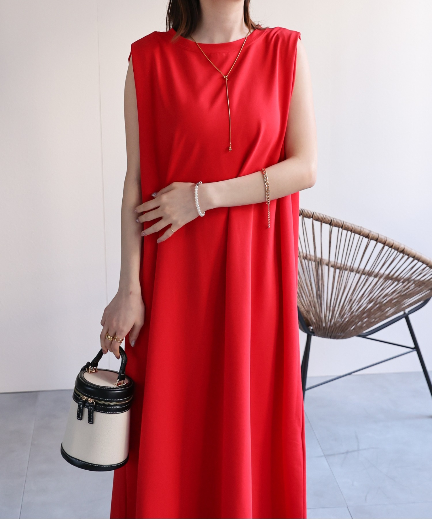 model：162cm 着用サイズ：F