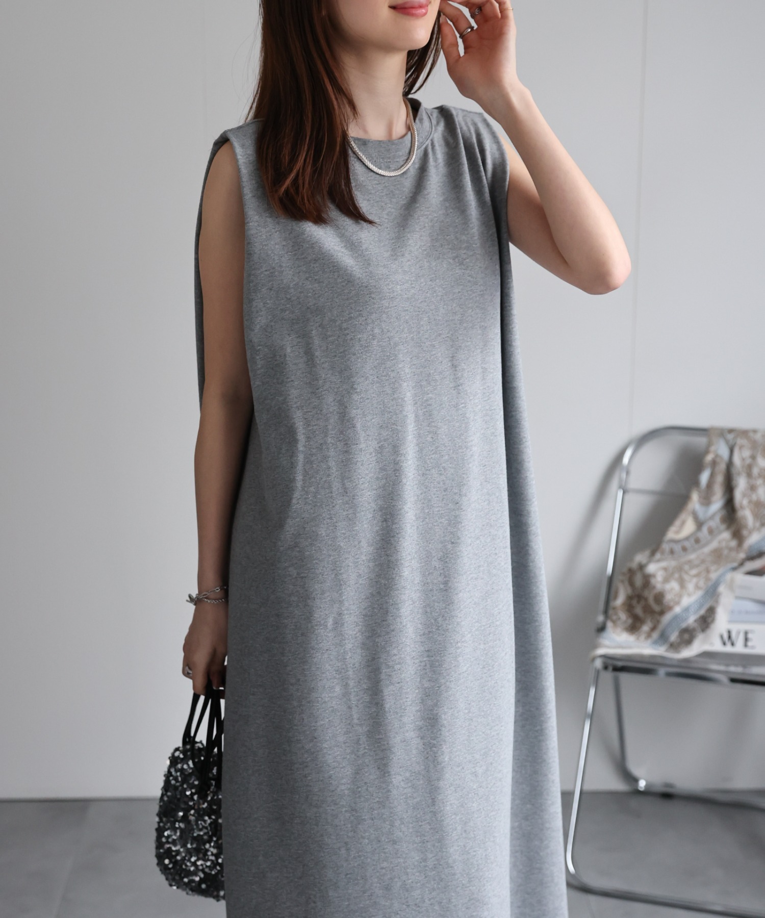 model：162cm 着用サイズ：F