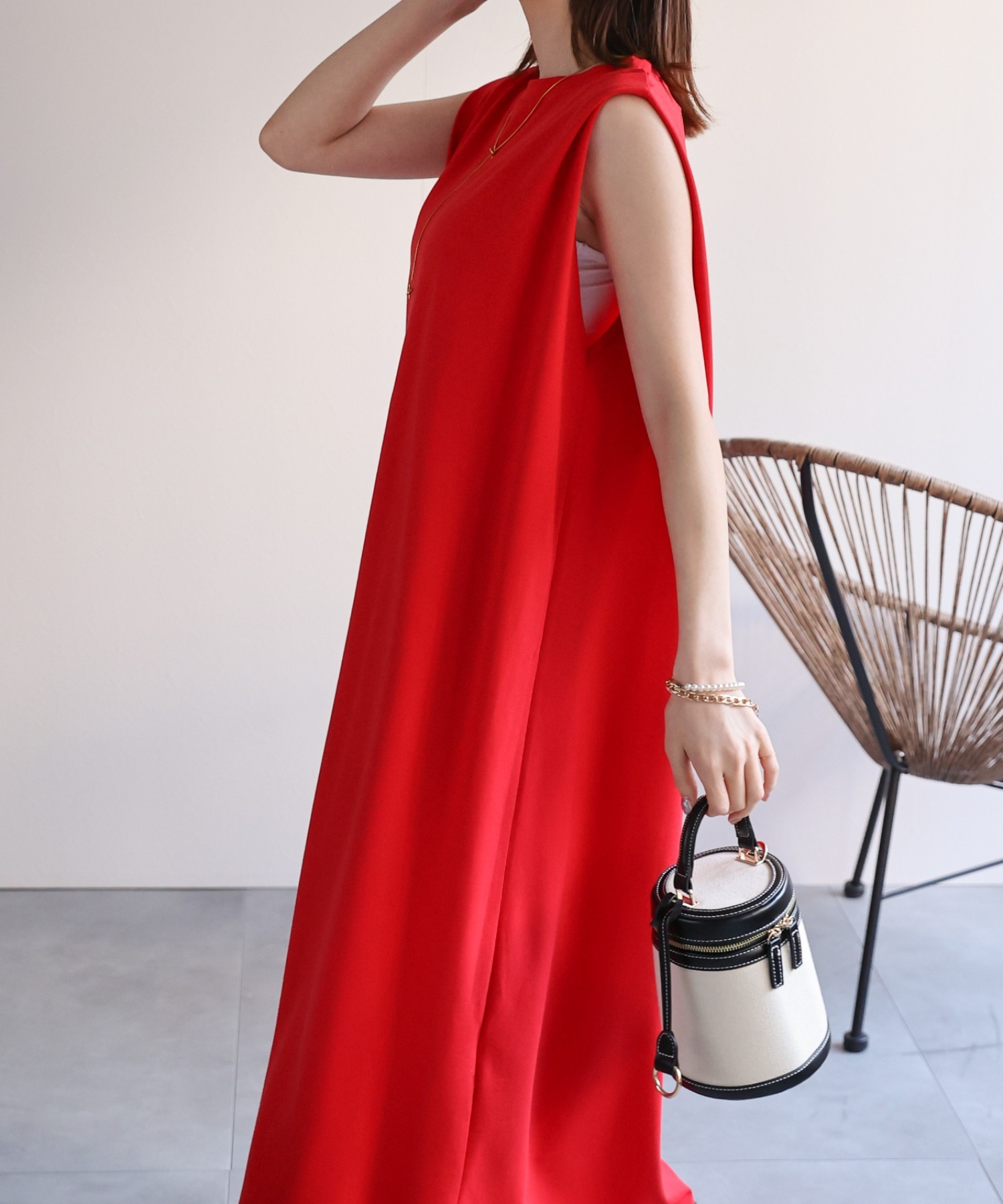 model：162cm 着用サイズ：F