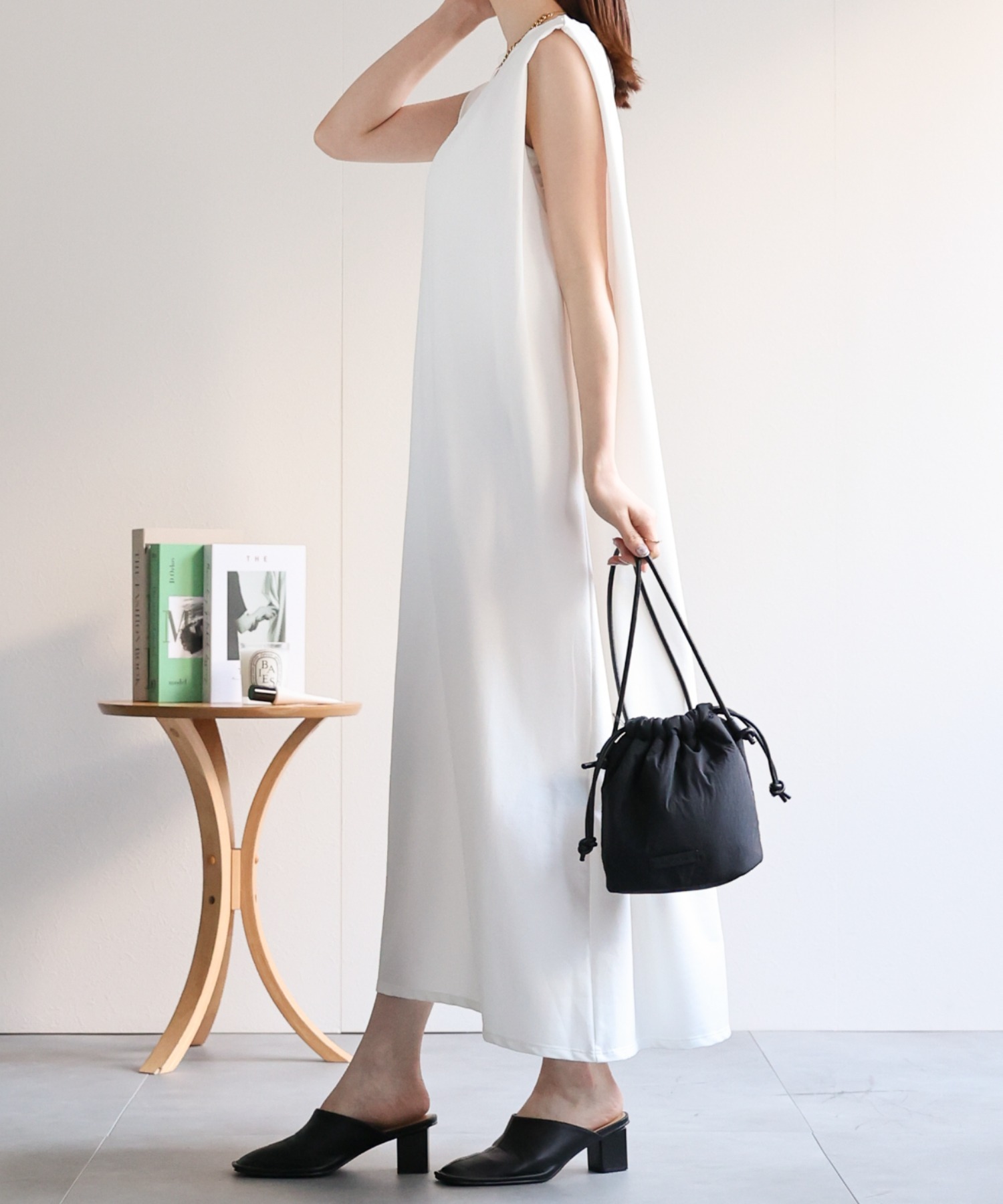 model：162cm 着用サイズ：F