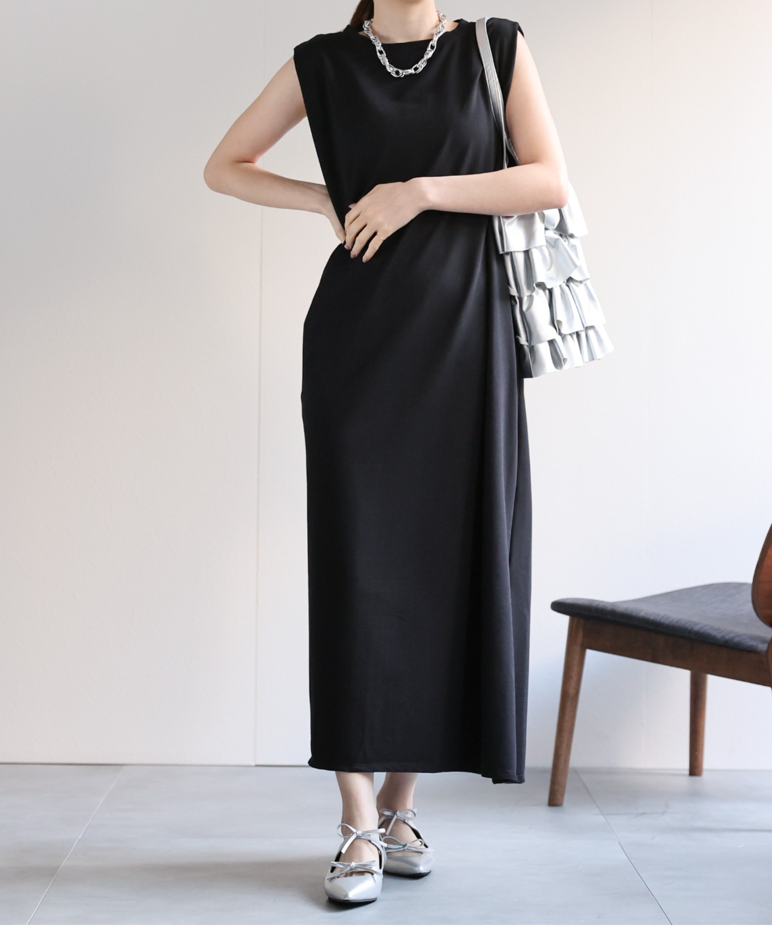 model：162cm 着用サイズ：F