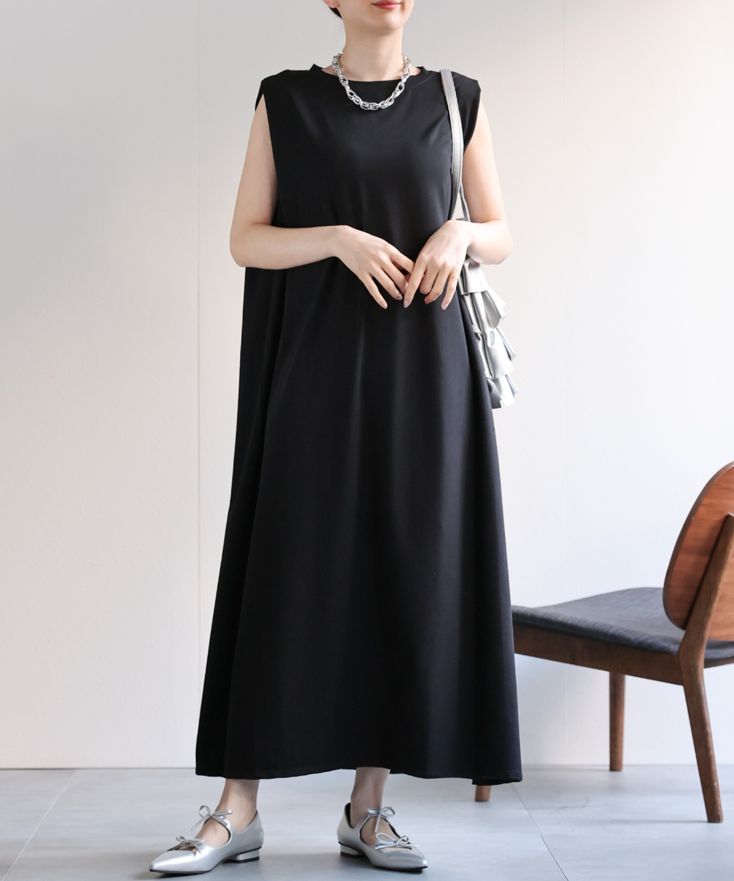 model：162cm 着用サイズ：F