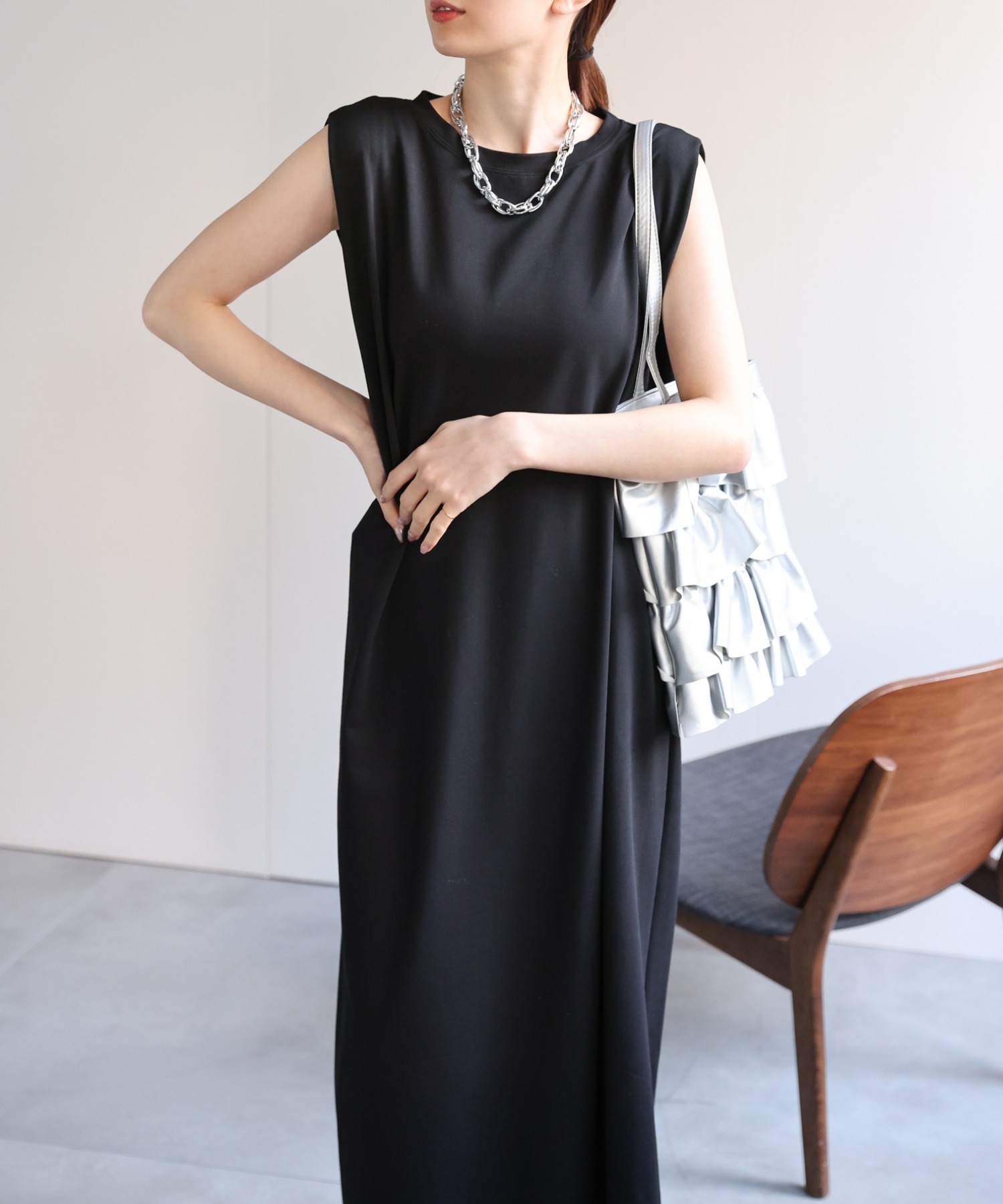 model：162cm 着用サイズ：F