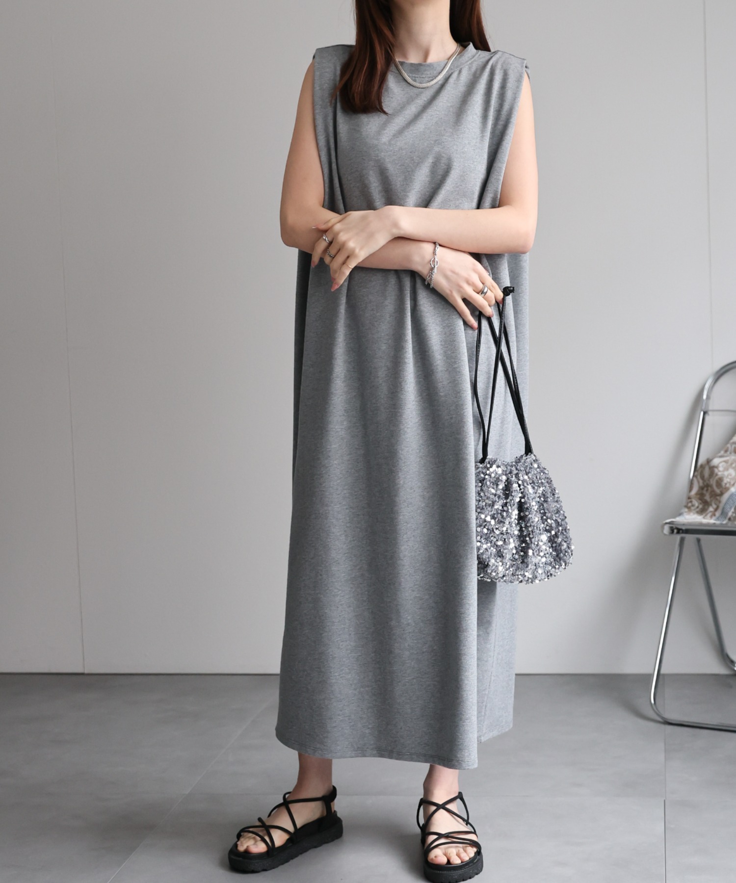 model：162cm 着用サイズ：F