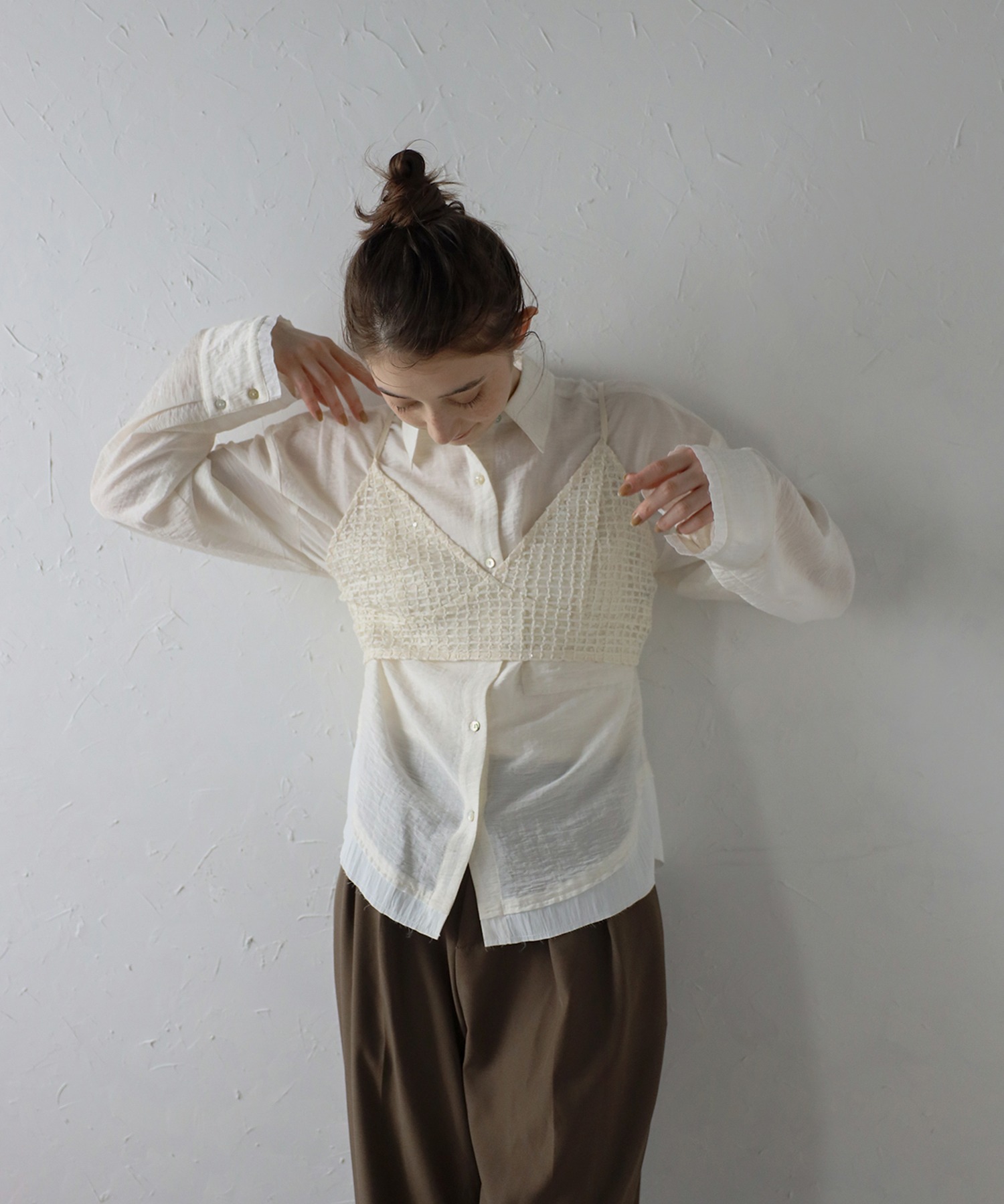 model：H164 着用サイズ：FREE