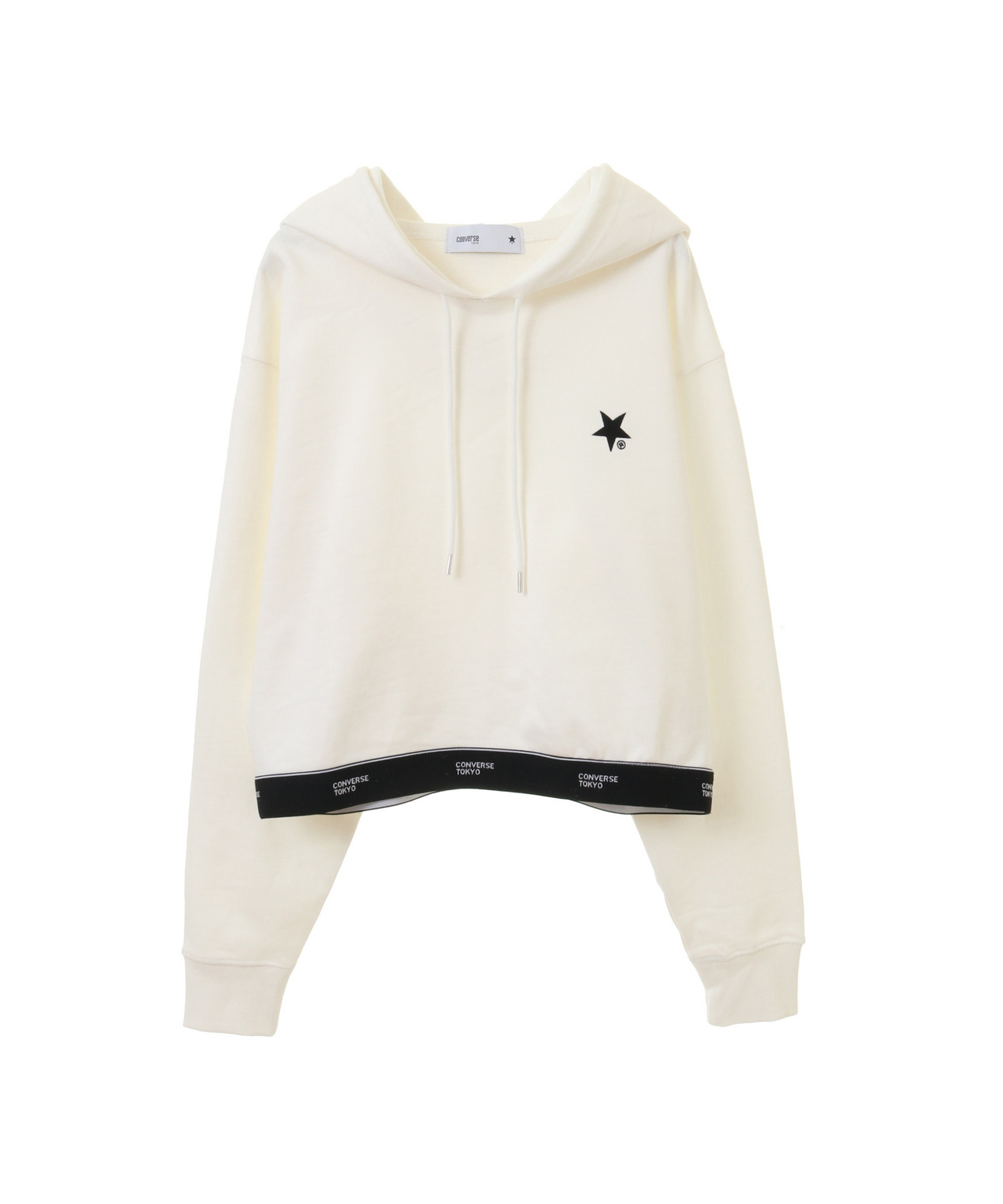 LOGO HEM SHORT HOODIE
