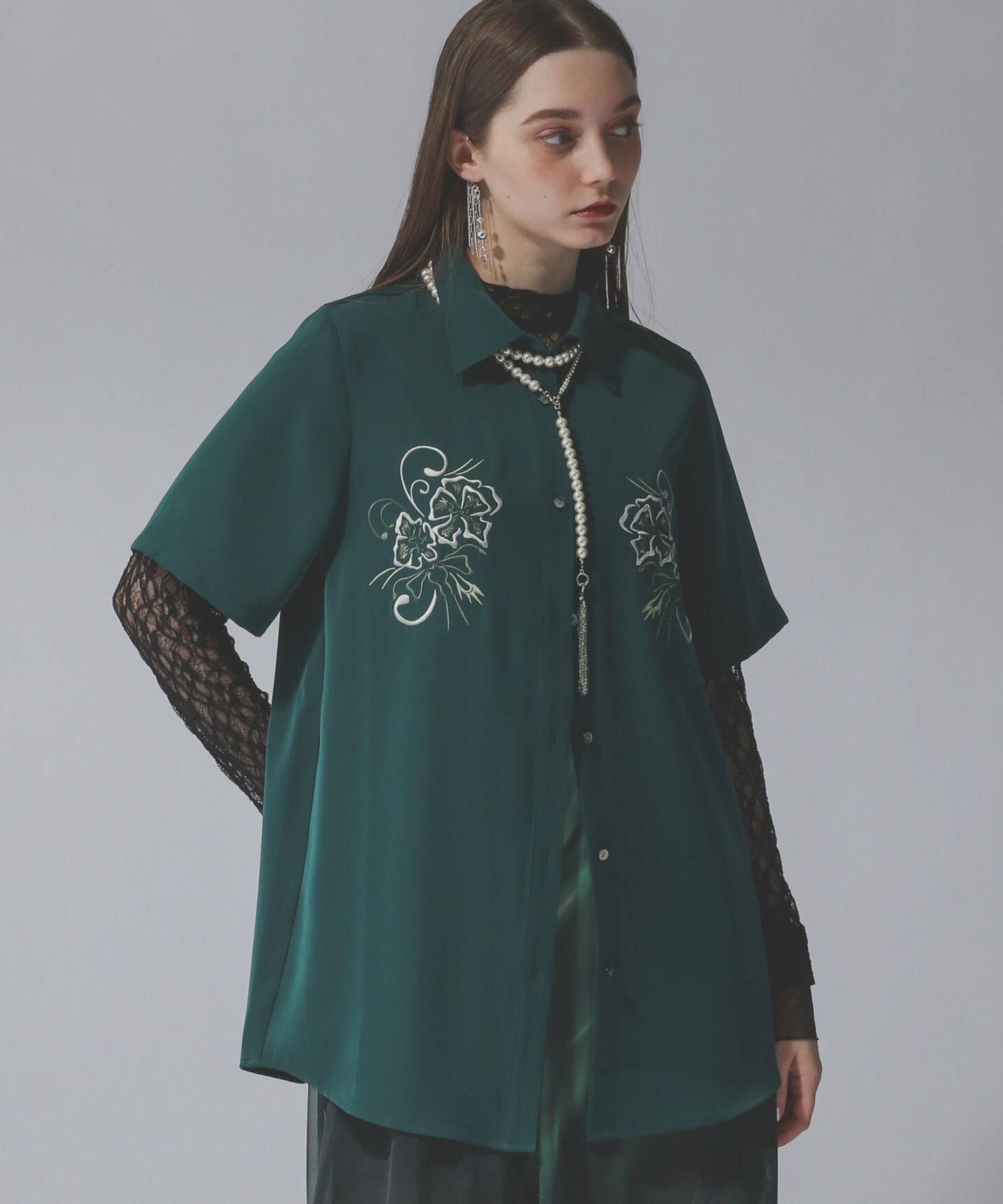 トロミシシュウミドルシャツ(HARE)