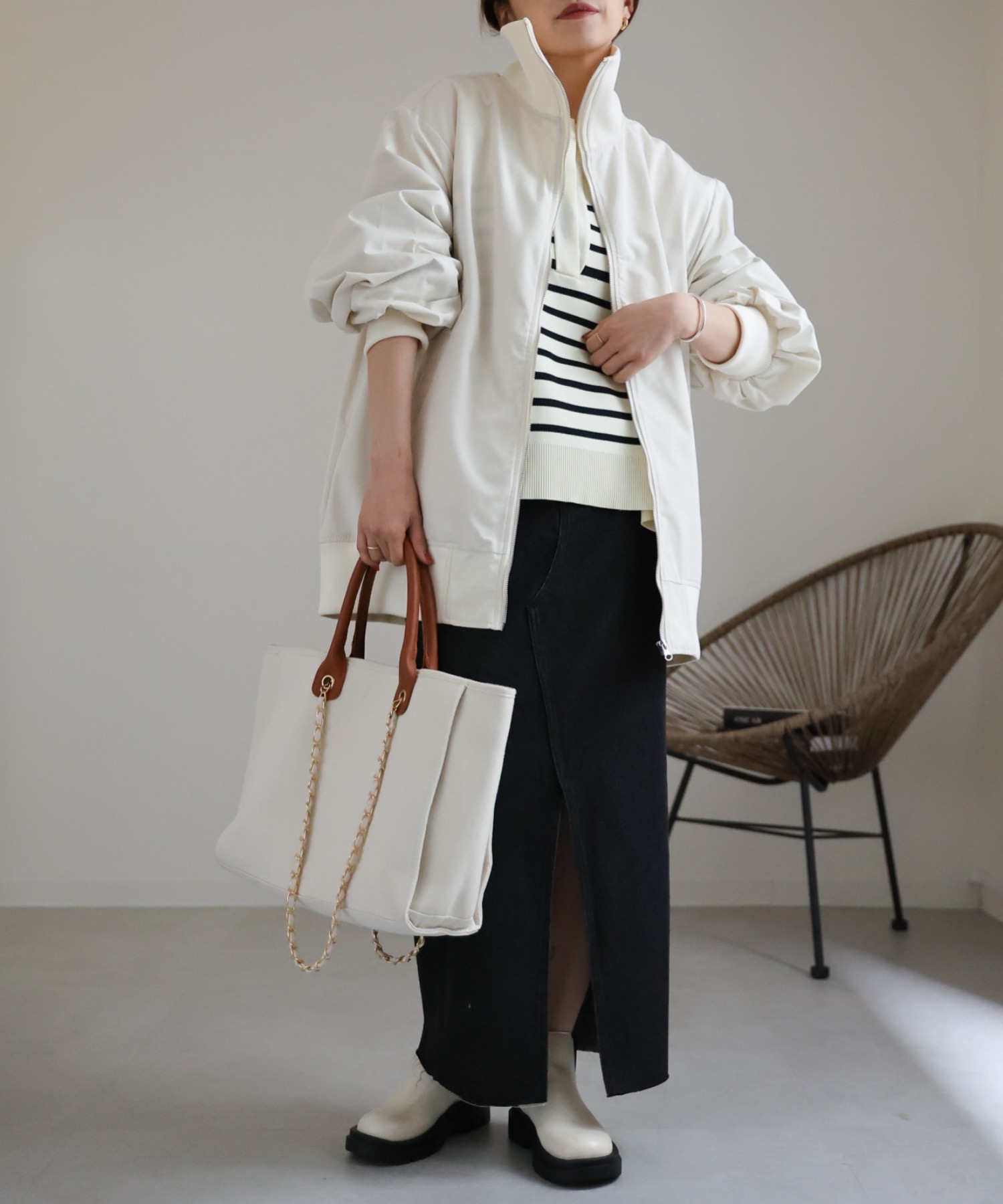 model:162cm  着用サイズ:FREE