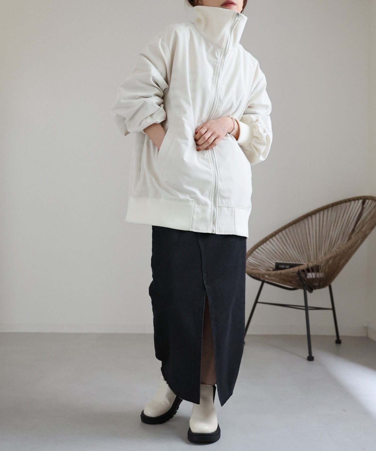 model:162cm  着用サイズ:FREE