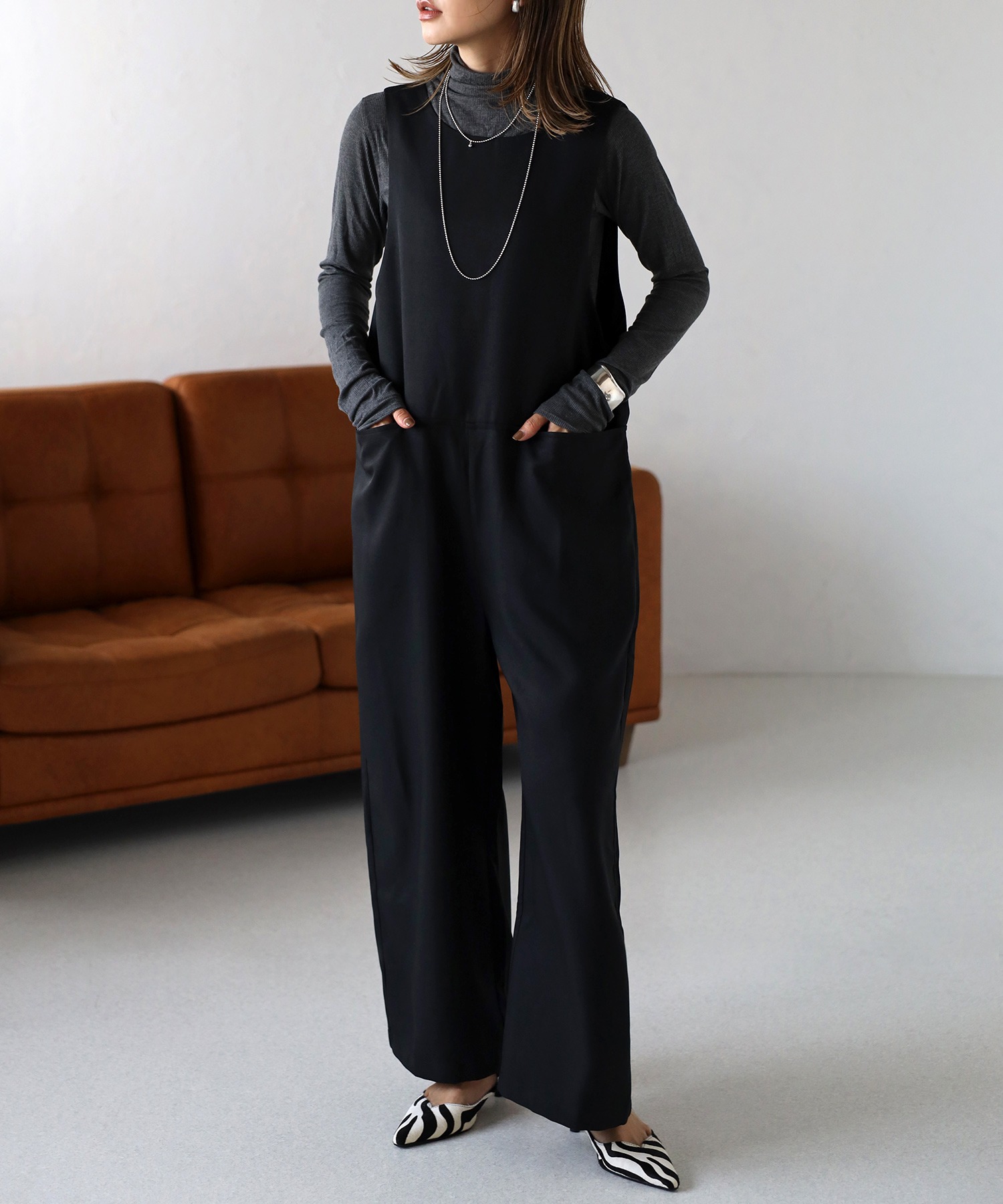 model：H165 着用サイズ：FREE