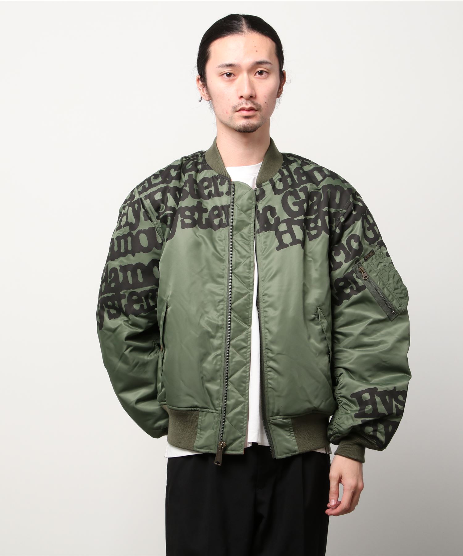 TYPE LOGO MA-1ジャケット HYSTERIC GLAMOUR MEN│HYSTERIC GLAMOUR 