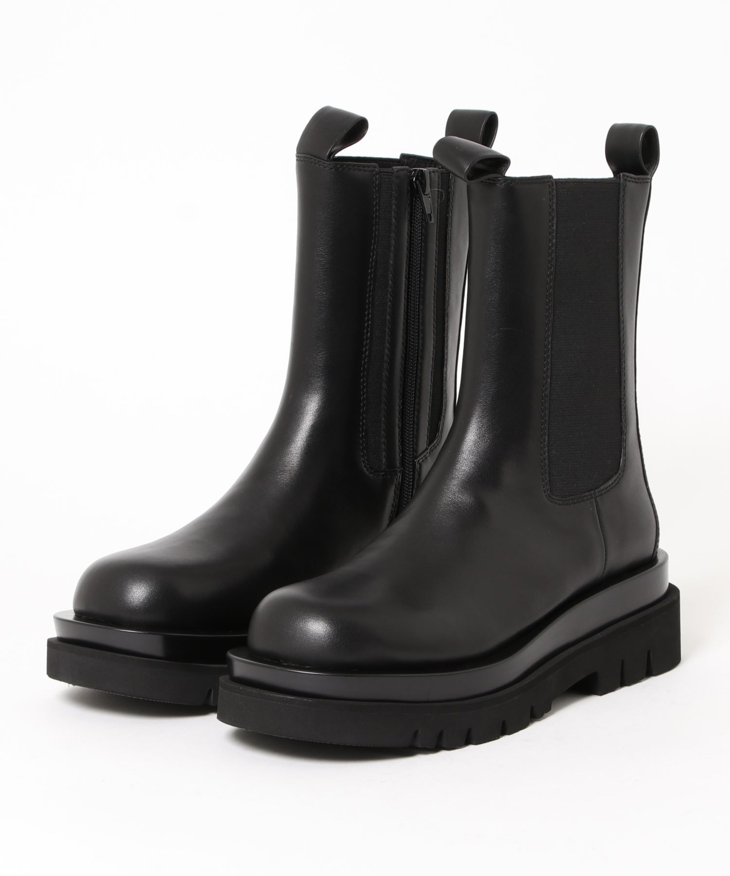 jeffery campbellブラック サイドゴアブーツ　37サイズ ダブルソール サイドゴアブーツ Jeffrey Campbell│Jeffrey
