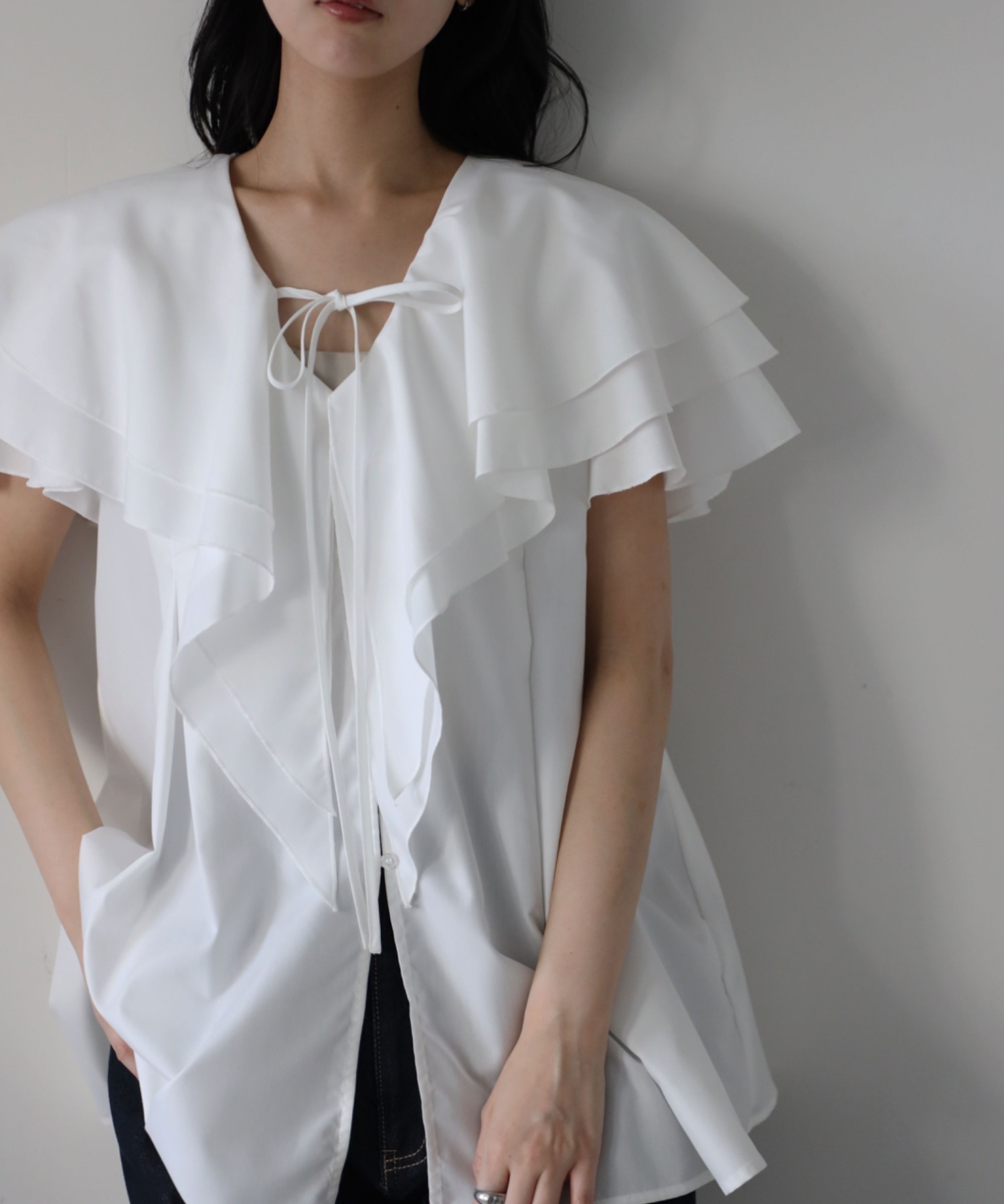 model：164cm. 着用サイズ：FREE