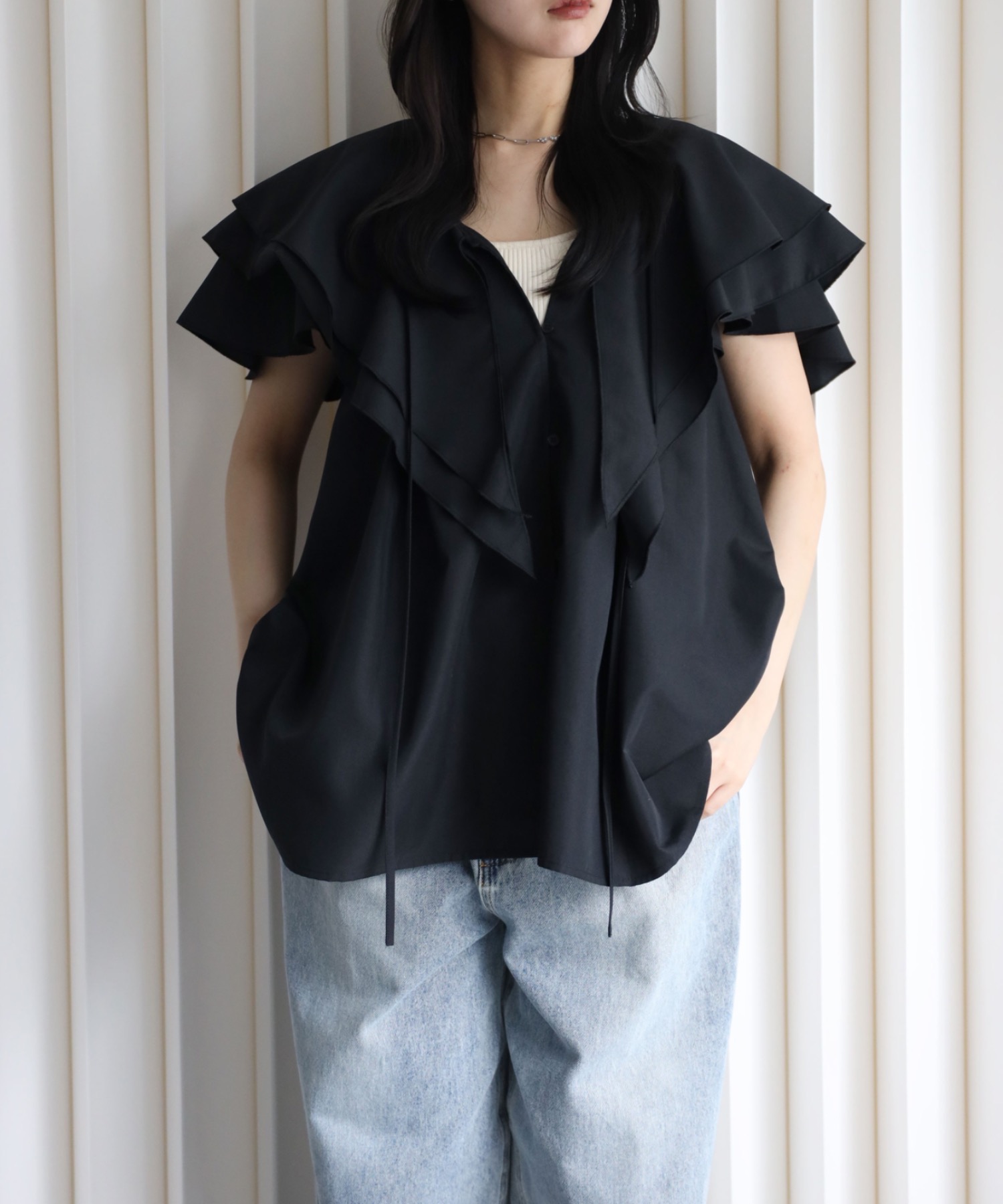 model：164cm. 着用サイズ：FREE