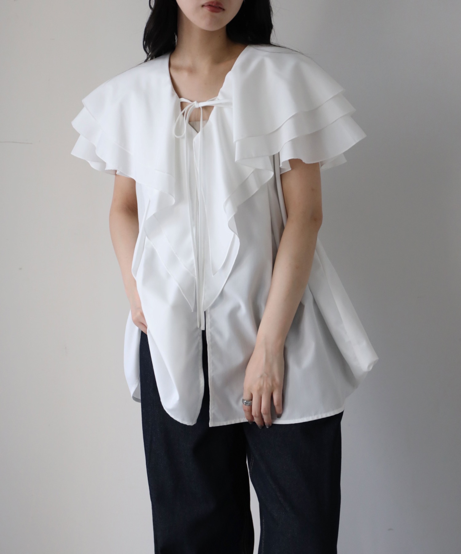 model：164cm. 着用サイズ：FREE