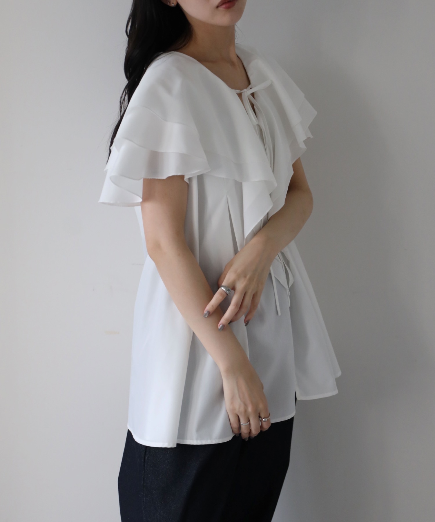 model：164cm. 着用サイズ：FREE