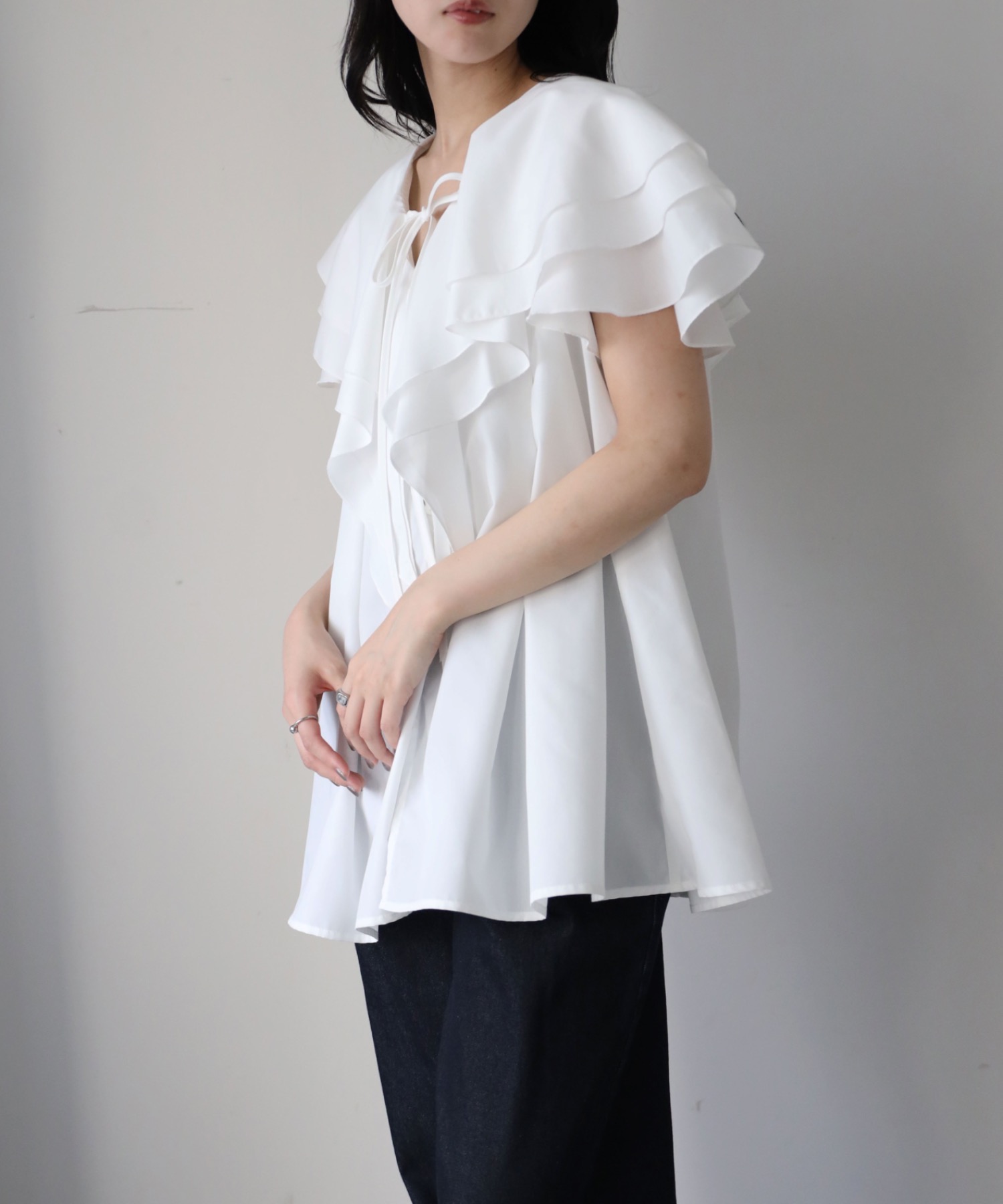 model：164cm. 着用サイズ：FREE