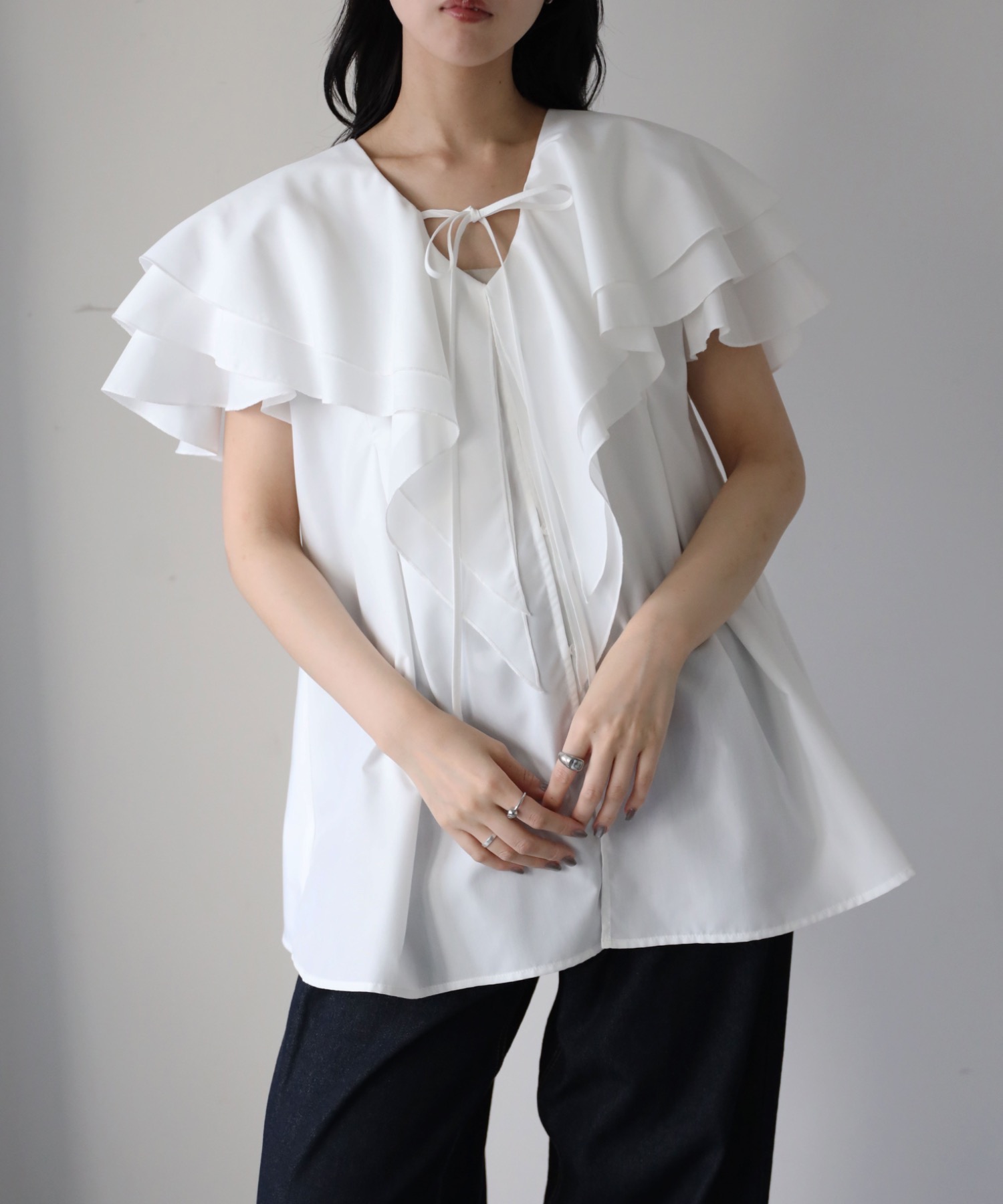 model：164cm. 着用サイズ：FREE