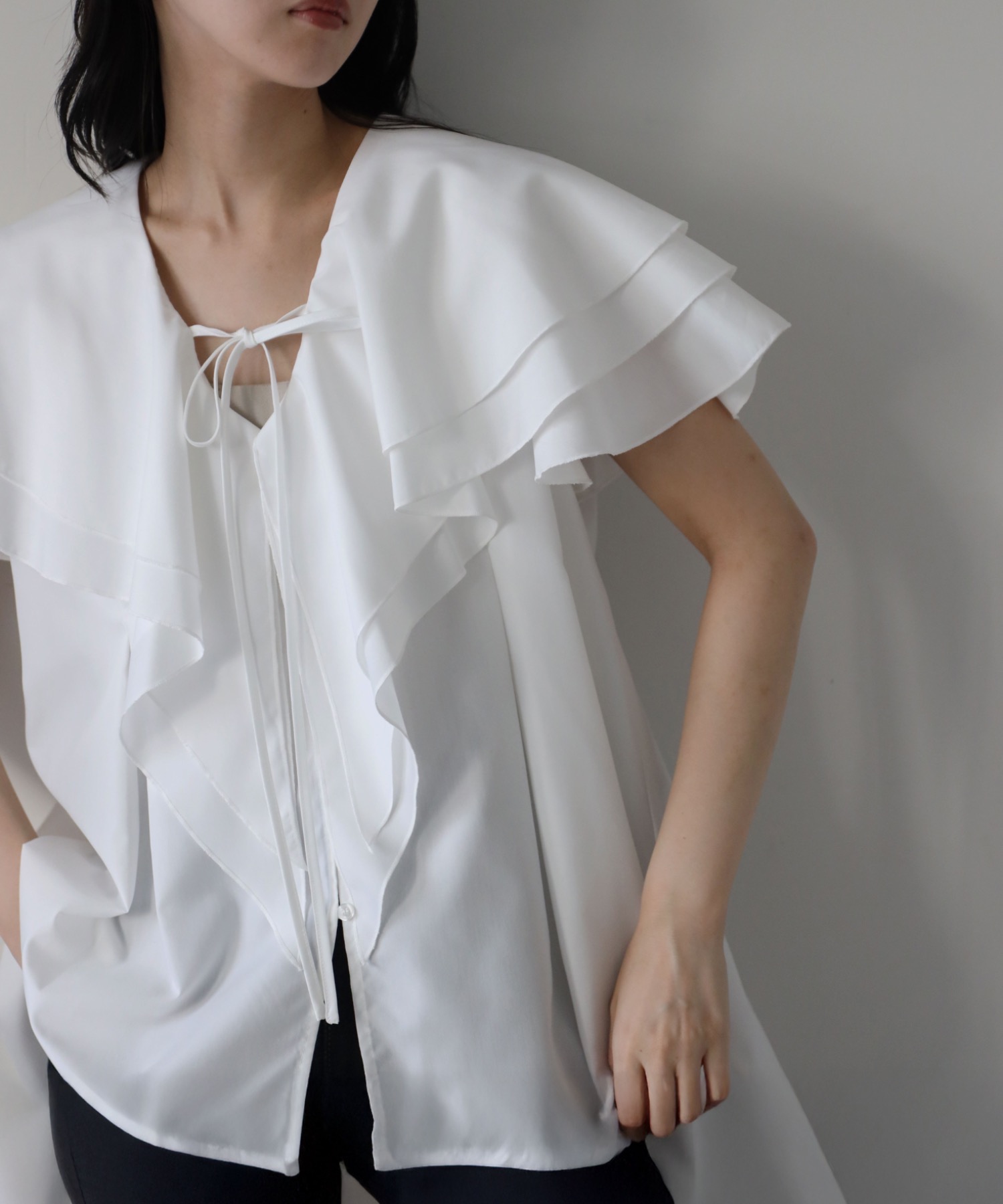 model：164cm. 着用サイズ：FREE