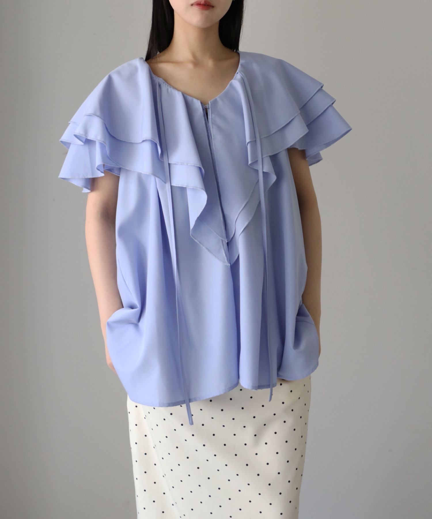 model：164cm. 着用サイズ：FREE