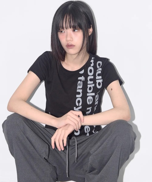 ★FANCYCLUB★BAYWATCH CROP TEE (WHITE) ★正規品/韓国直送料込 A'GEM/9 × .kom 『 FANCY CLUB/ファンシークラブ』 BAYWATCH