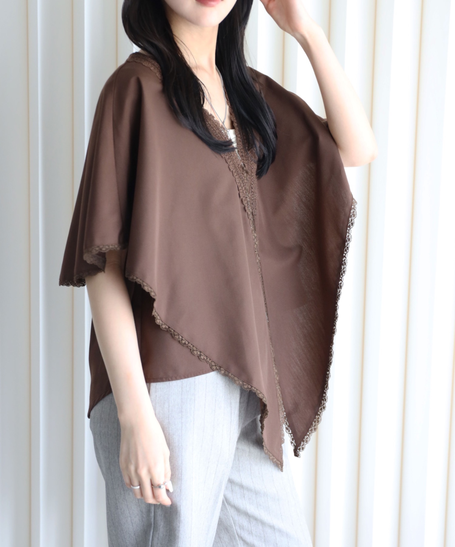 model：164cm. 着用サイズ：FREE