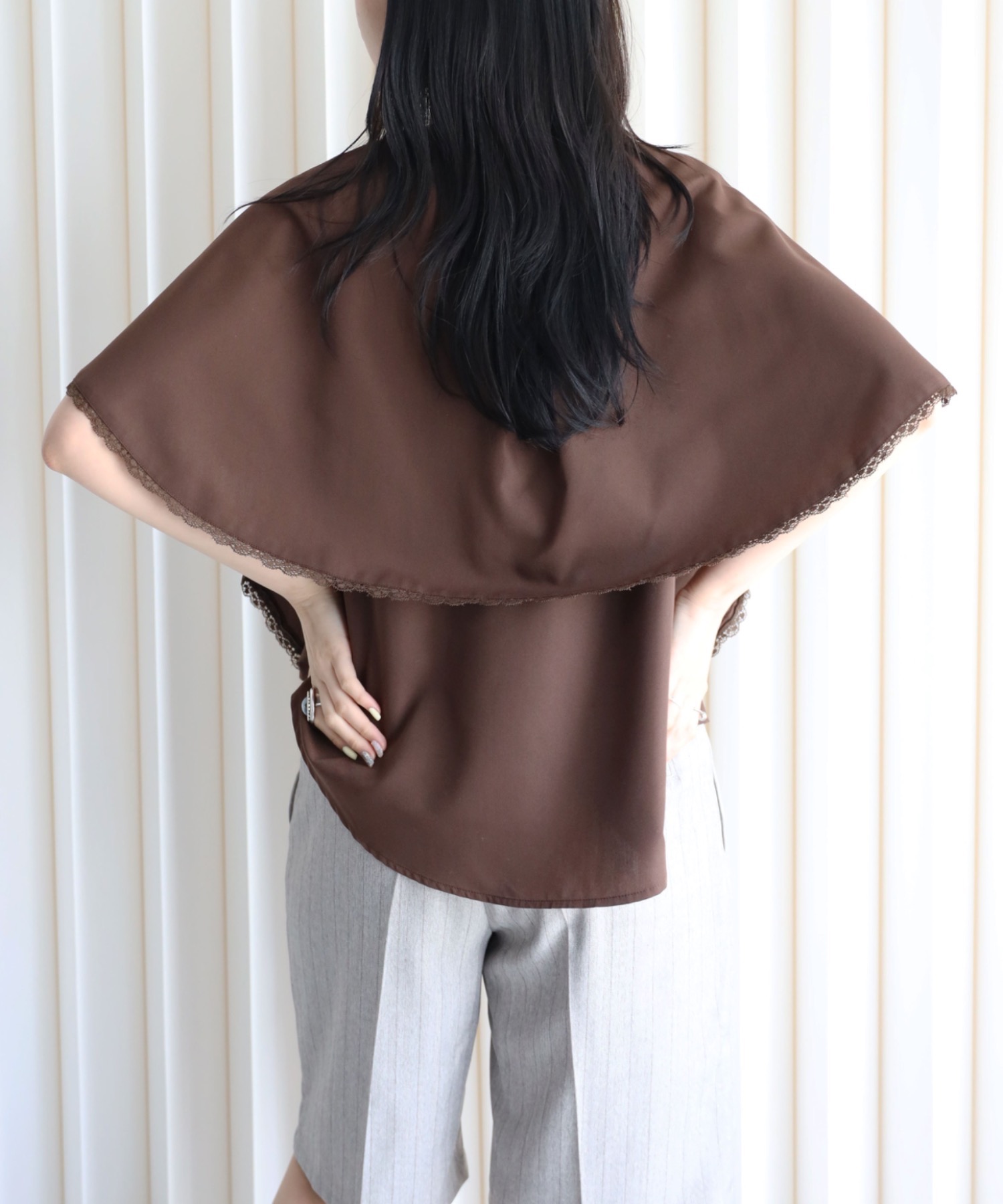 model：164cm. 着用サイズ：FREE