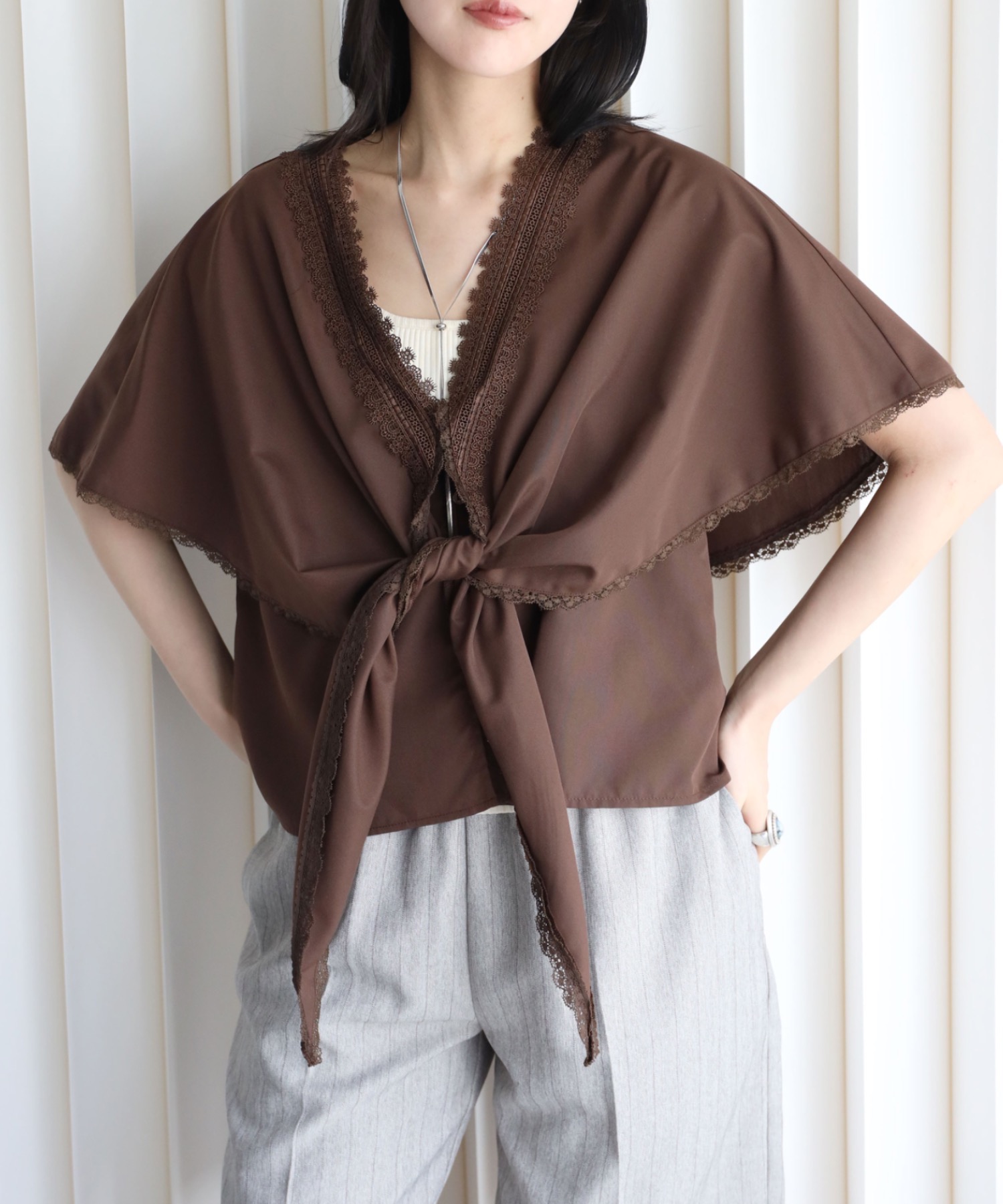 model：164cm. 着用サイズ：FREE