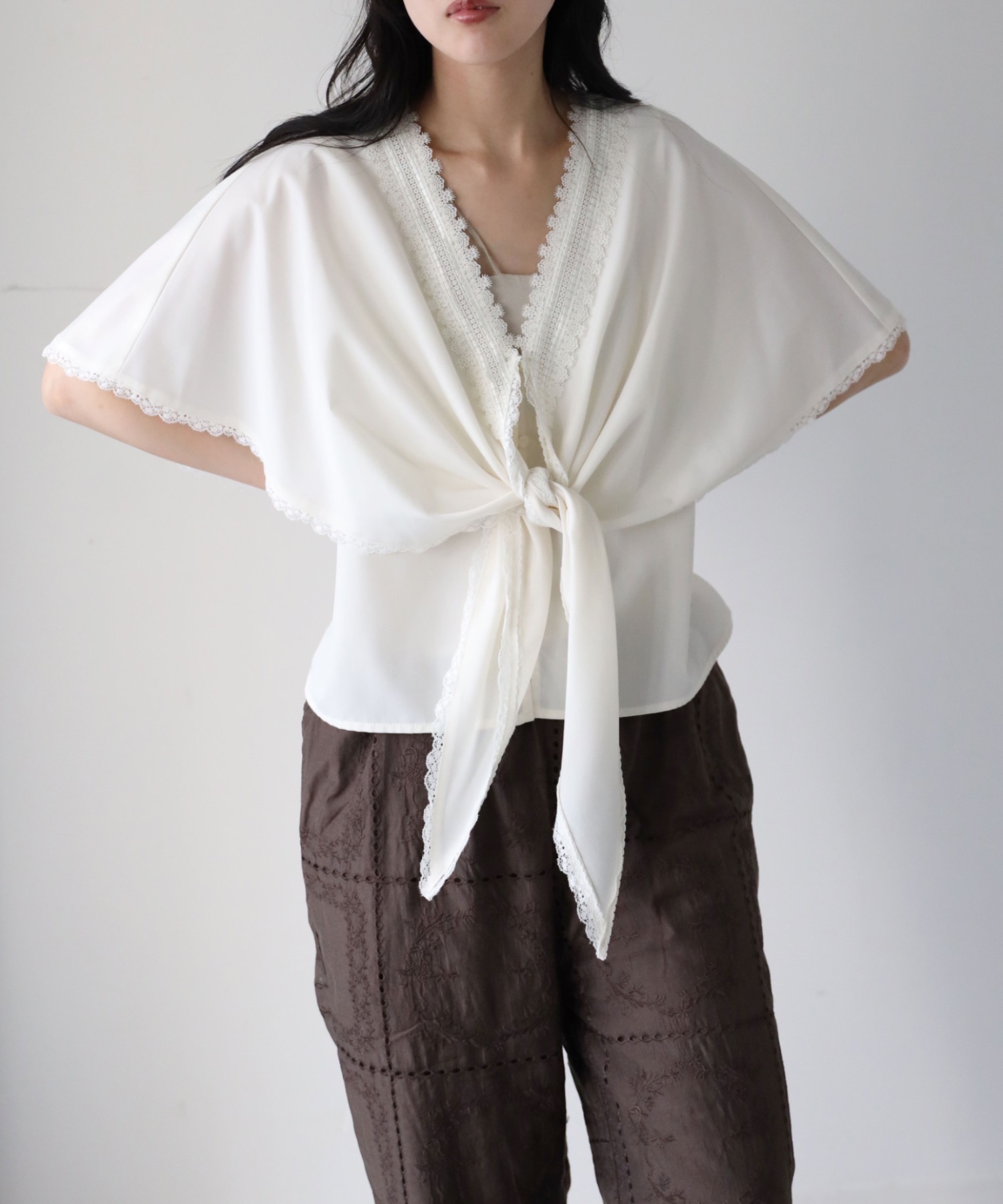 model：164cm. 着用サイズ：FREE