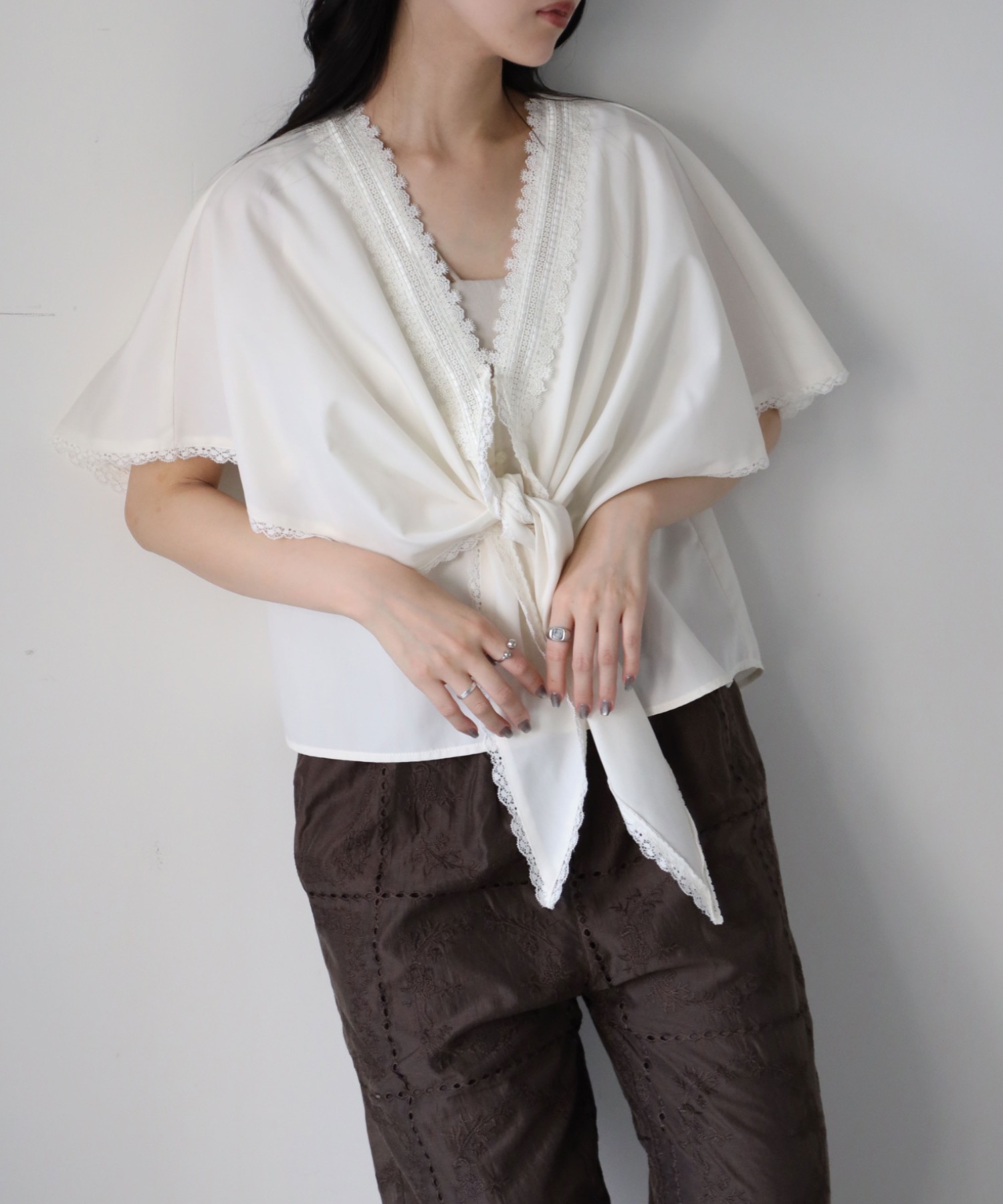 model：164cm. 着用サイズ：FREE