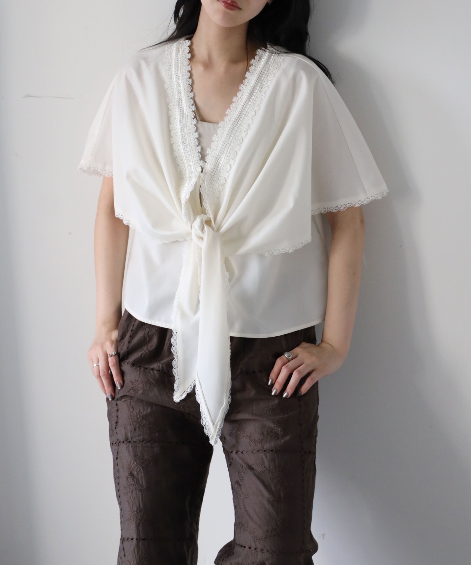 model：164cm. 着用サイズ：FREE