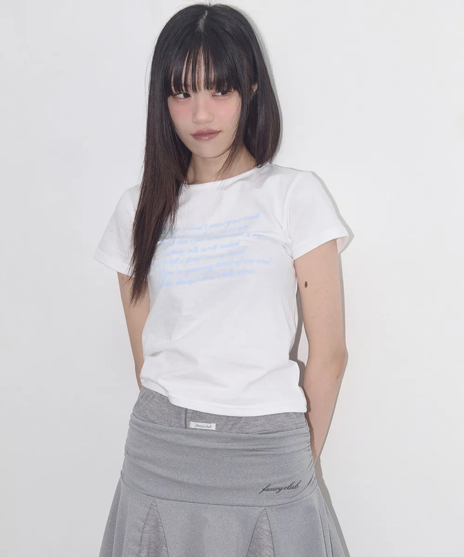 tシャツ A'GEM/9 × .kom 「 FANCY CLUB/ファンシークラブ」 ANGEL MARK CROP TEE/エンジェルマーク クロッ A'GEM/9 × .kom 『 FANCY CLUB/ファンシークラブ』 ANGEL MARK