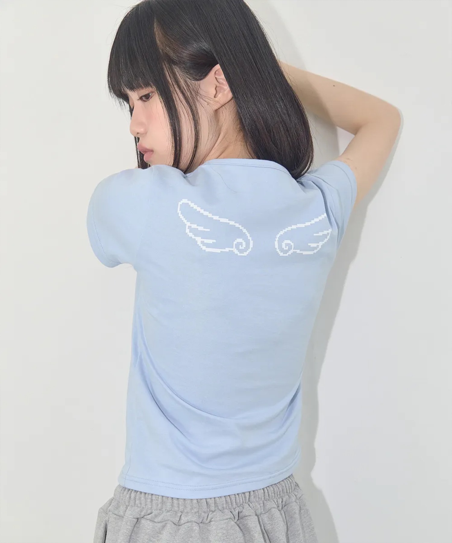 tシャツ A'GEM/9 × .kom 「 FANCY CLUB/ファンシークラブ」 ANGEL MARK CROP TEE/エンジェルマーク クロッ A'GEM/9 × .kom 『 FANCY CLUB/ファンシークラブ』 ANGEL MARK