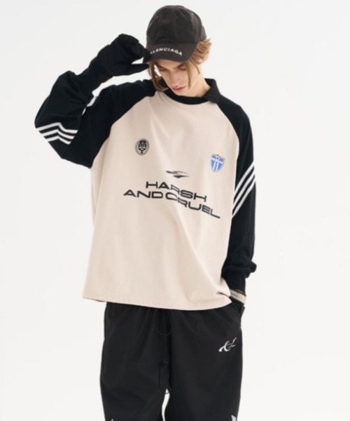 A'GEM/9 × .kom『Harsh and Cruel/ハーシュアンドクルーエル』ロゴ袖