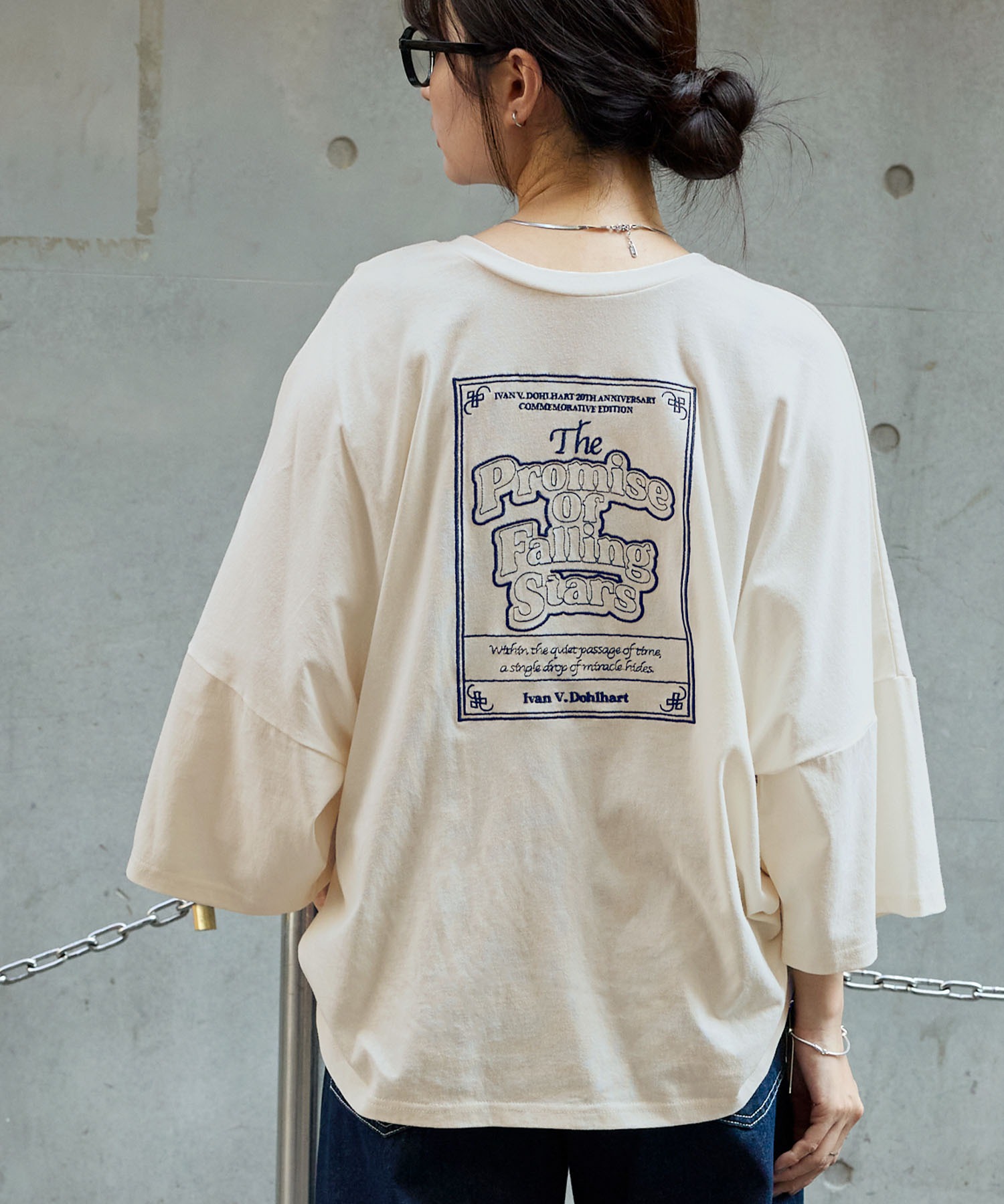 前後2WAY フロントデザイン/バックデザイン グラフィック刺繍