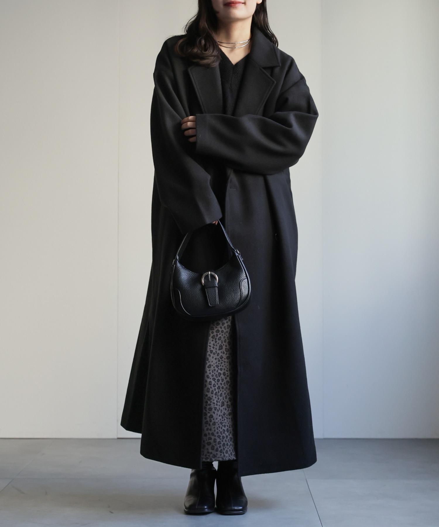 model：156cm 着用サイズ：FREE