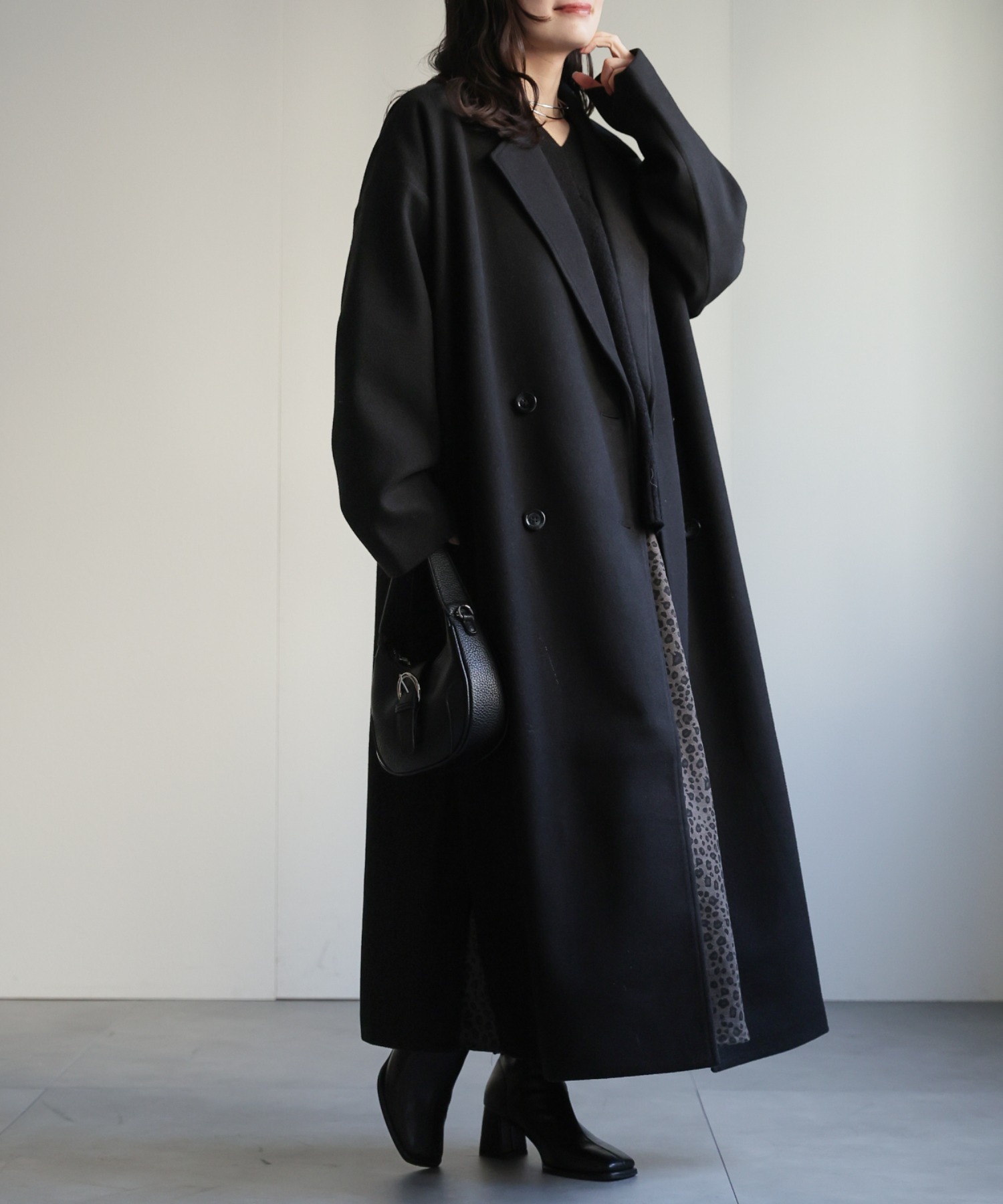 model：156cm 着用サイズ：FREE
