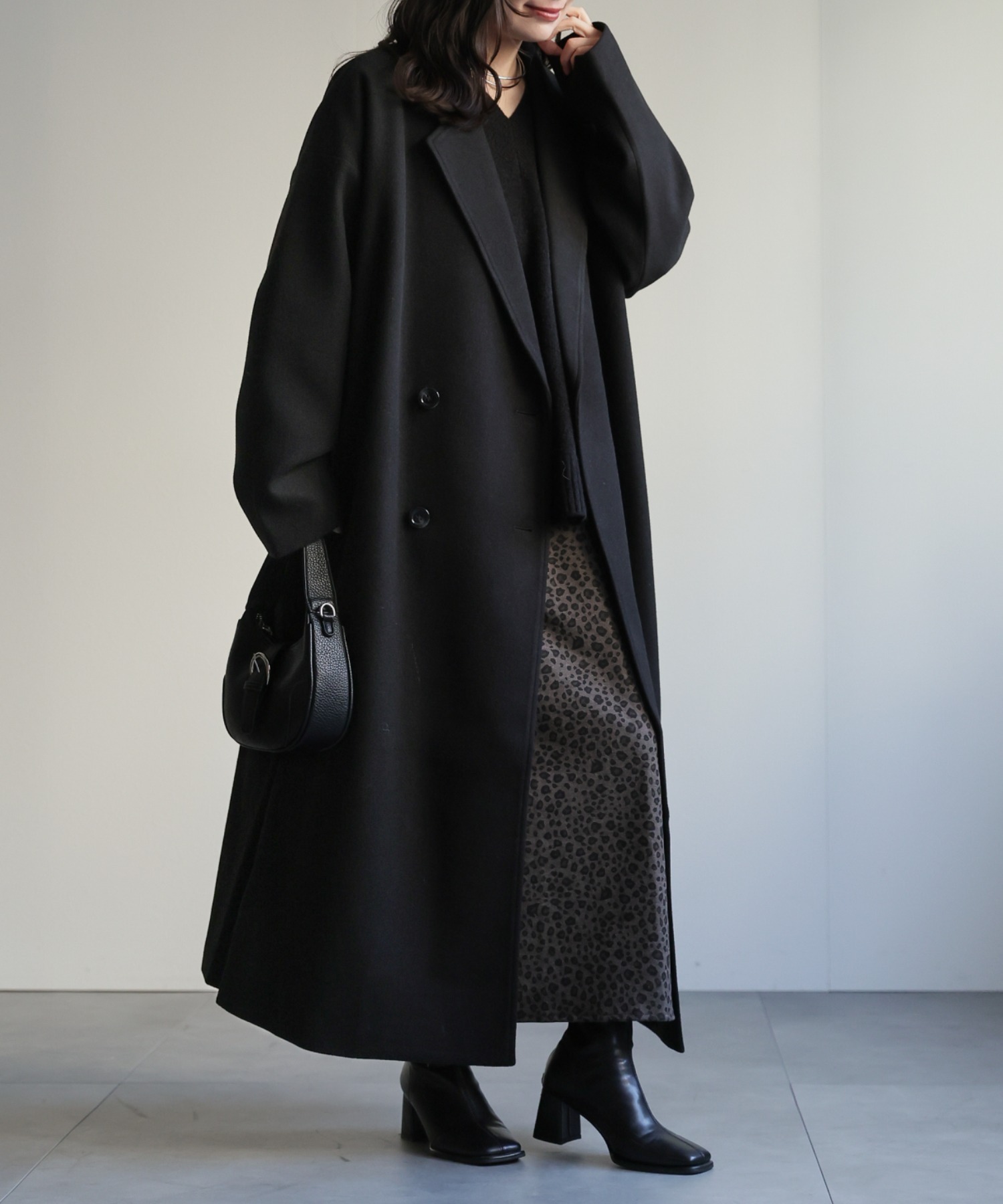 model：156cm 着用サイズ：FREE