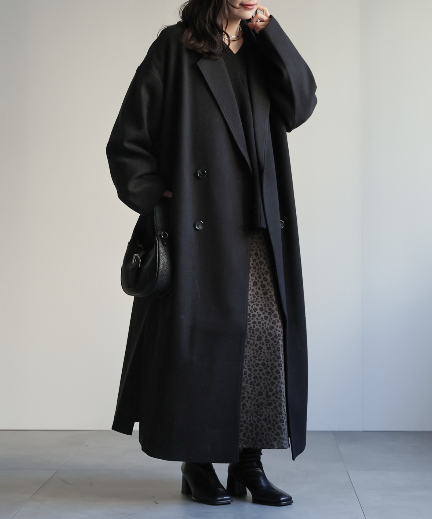 model：156cm 着用サイズ：FREE