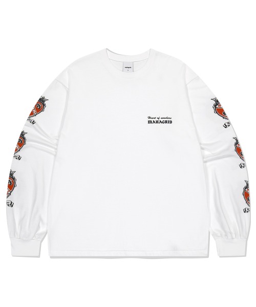 mahagrid/マハグリッド』 HEART LOGO LS TEE/ハートロゴ長袖T