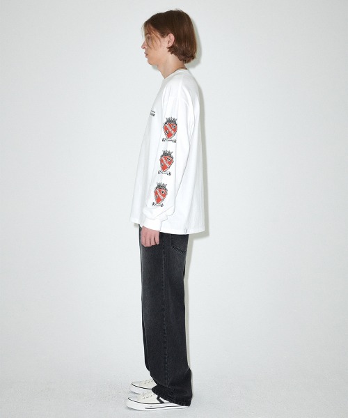 【mahagrid】24FW★ HEART LOGO LS TEE mahagrid/マハグリッド』 HEART LOGO LS TEE/ハートロゴ長袖T