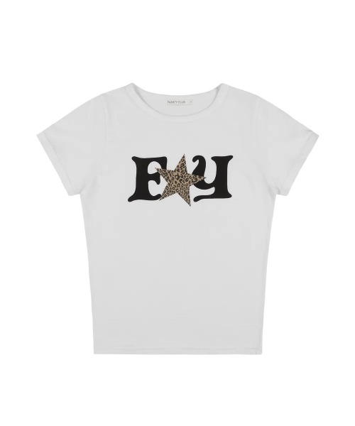 ★FANCYCLUB★FY LEOPARD TEE (WHITE)★正規品/韓国直送料込 A'GEM/9 × .kom 『 FANCY CLUB/ファンシークラブ』 FY LEOPARD