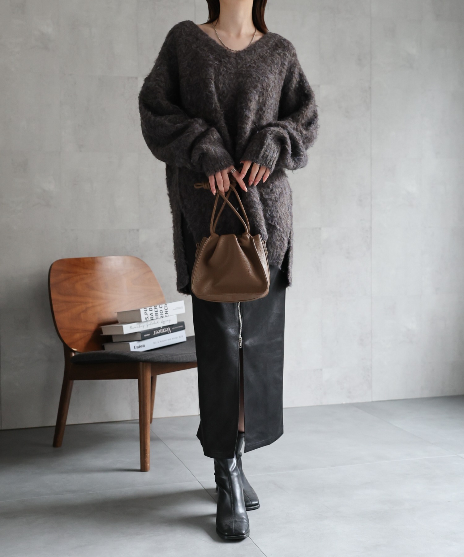 model：162cm 着用サイズ：M