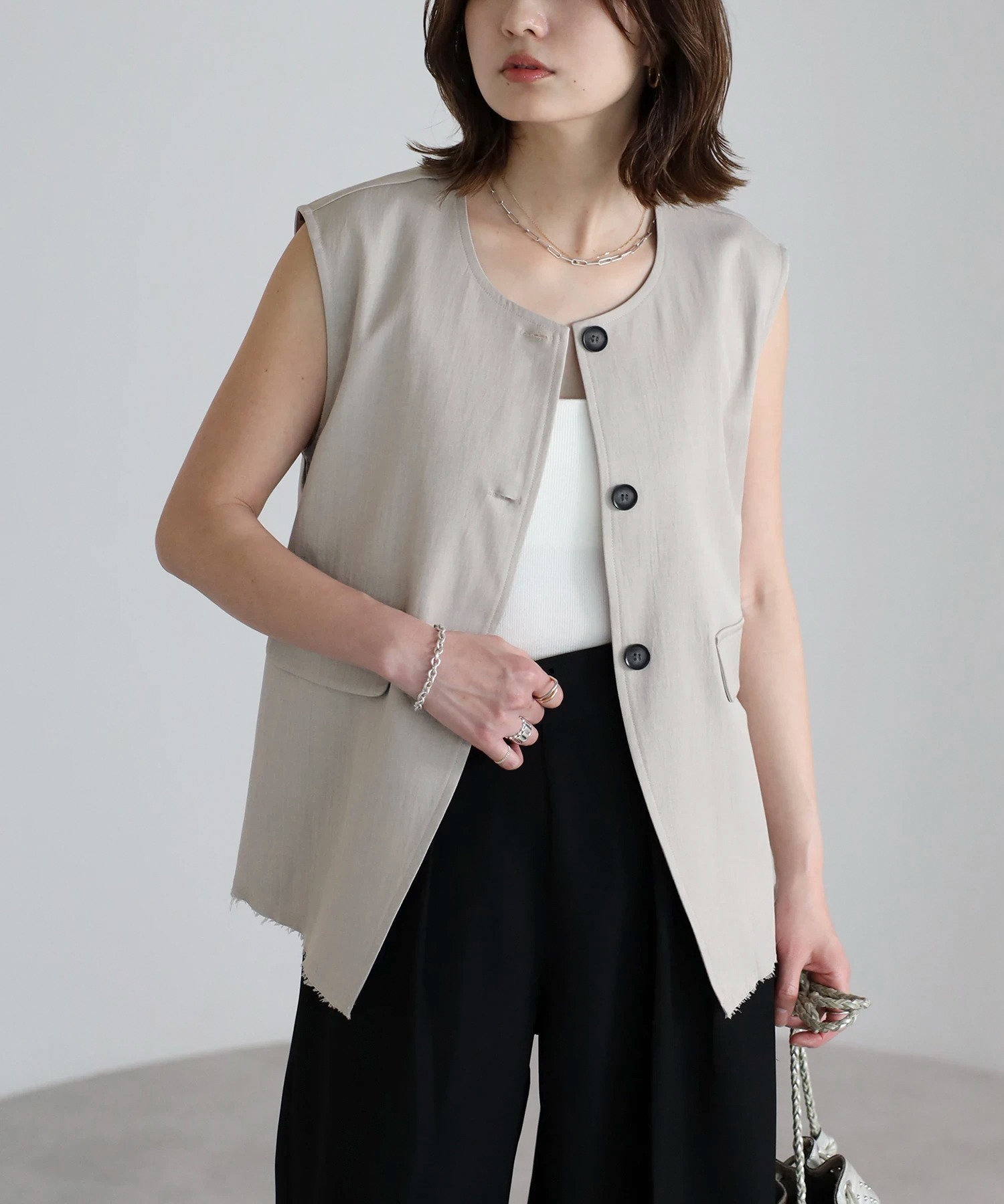 model：H158 着用サイズ：FREE