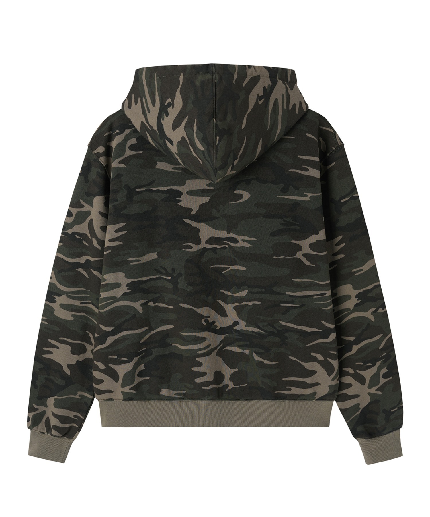 Openyard/オープンヤード』LOGO PATCH HOODIE ZIP UP/迷彩ロゴパッチ