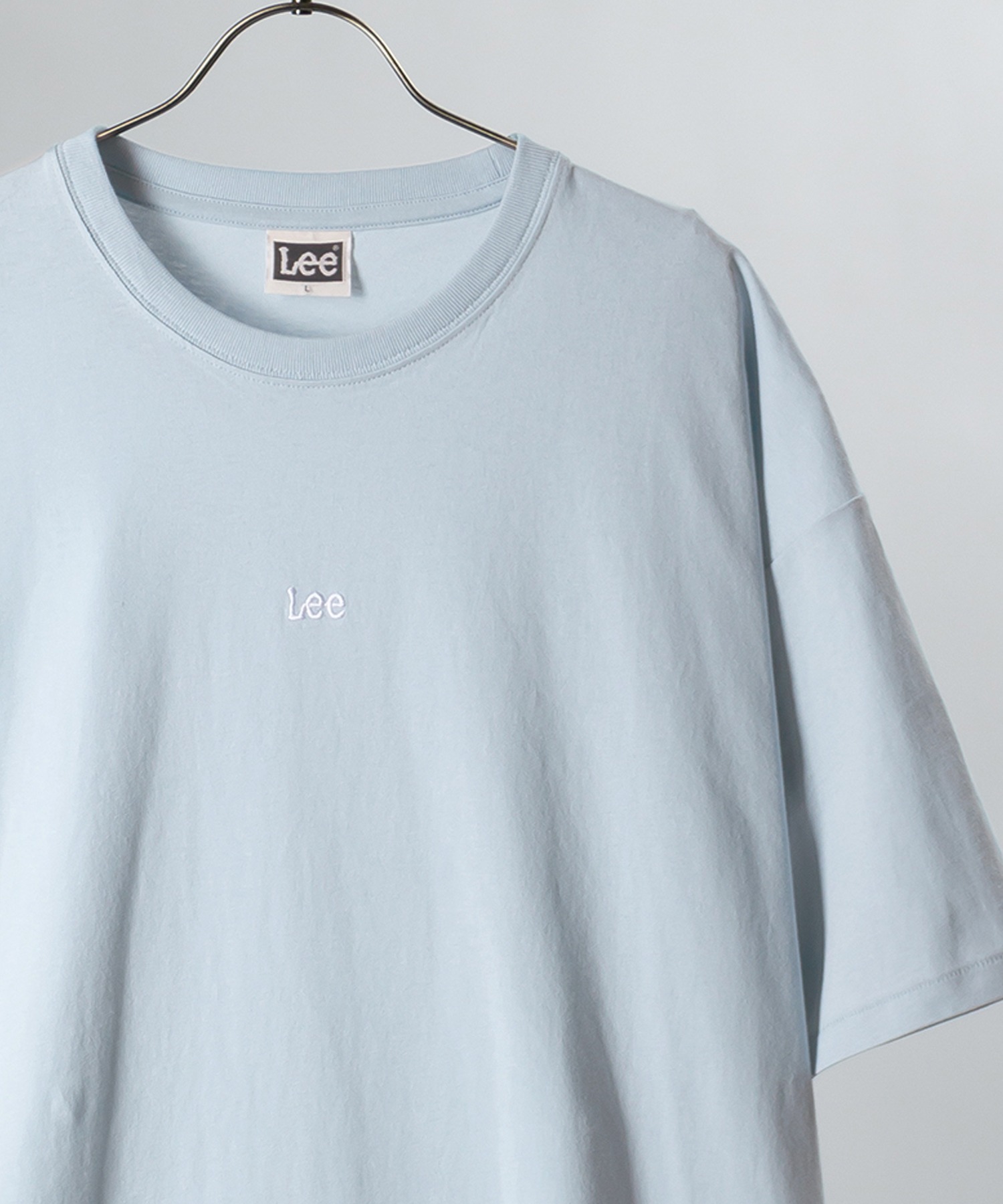 【セール】 Lee 公式 LEE リー オーバーサイズ ミニロゴ刺繍半袖Tシャツ