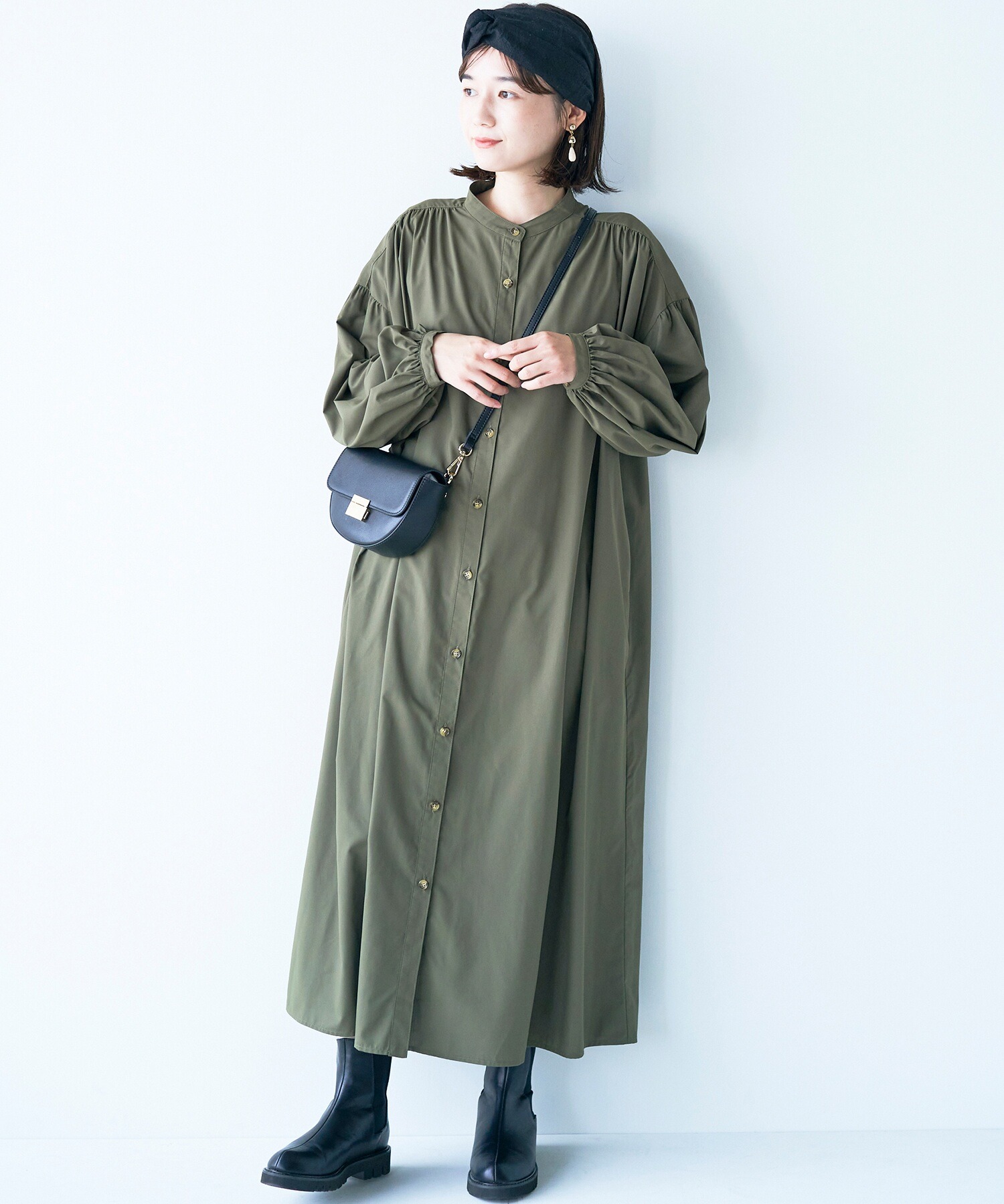 Haco さっと羽織って後ろ姿も抜かりなくかわいいボリューム袖ワンピース Hotelescancun Mx Haco さっと羽織って後ろ姿も抜かりなくかわいいボリューム袖ワンピース Hotelescancun Mx