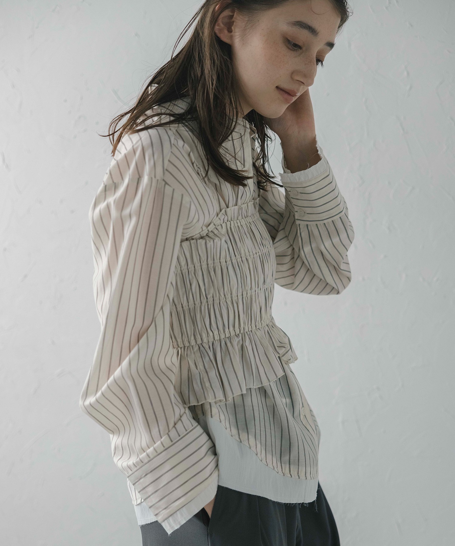 model：H164 着用サイズ：FREE