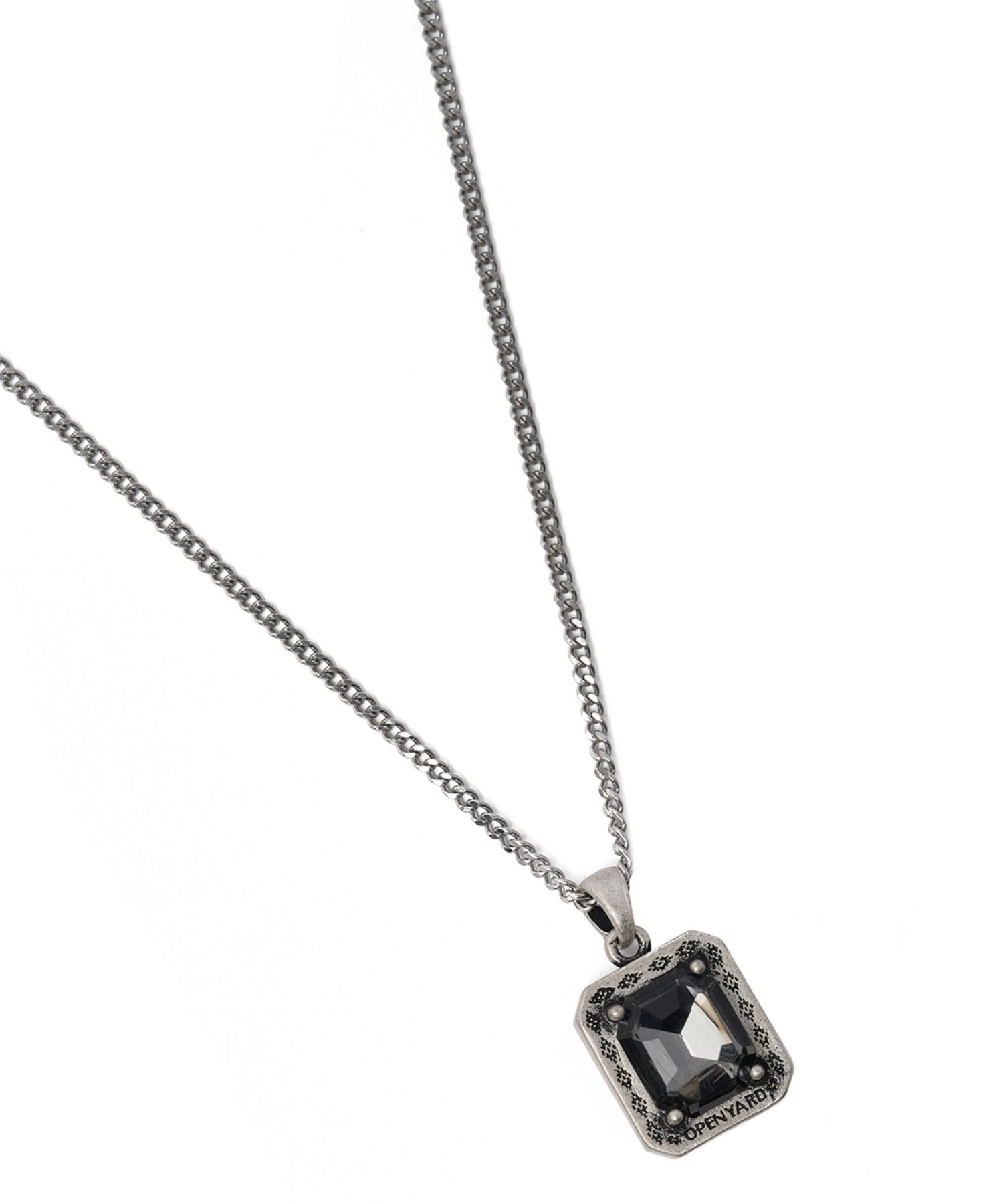 OY/オーワイ』 FRAMED CRYSTAL NECKLACE/フレームクリスタルネックレス
