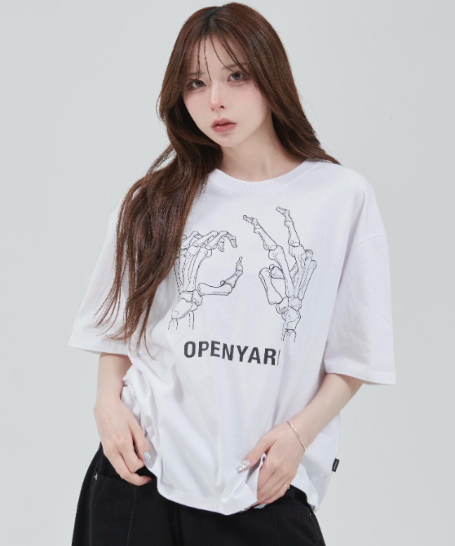 openyy Tシャツ 韓国 ホワイト OPEN Yy（オープンワイワイ）の「【Geek Office / ギークオフィス